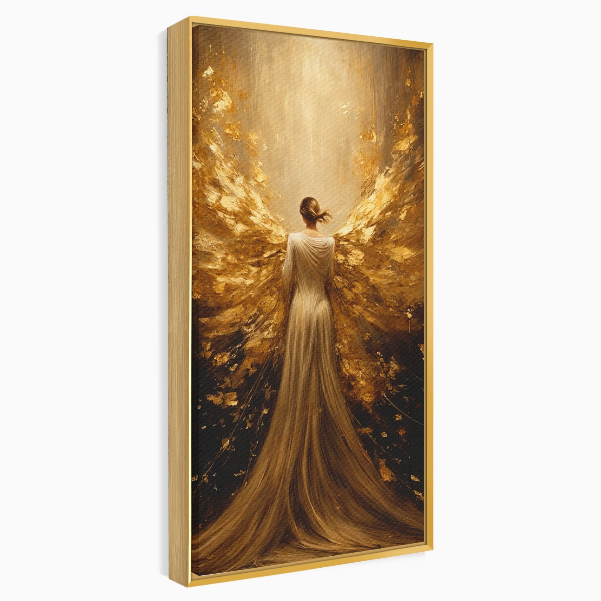 Tablou Canvas Premium LuxCanva® GV1054, Ingerul Renasterii, Inger, Aripi, Elegant, Spiritualitate, Living, Culori Vibrante