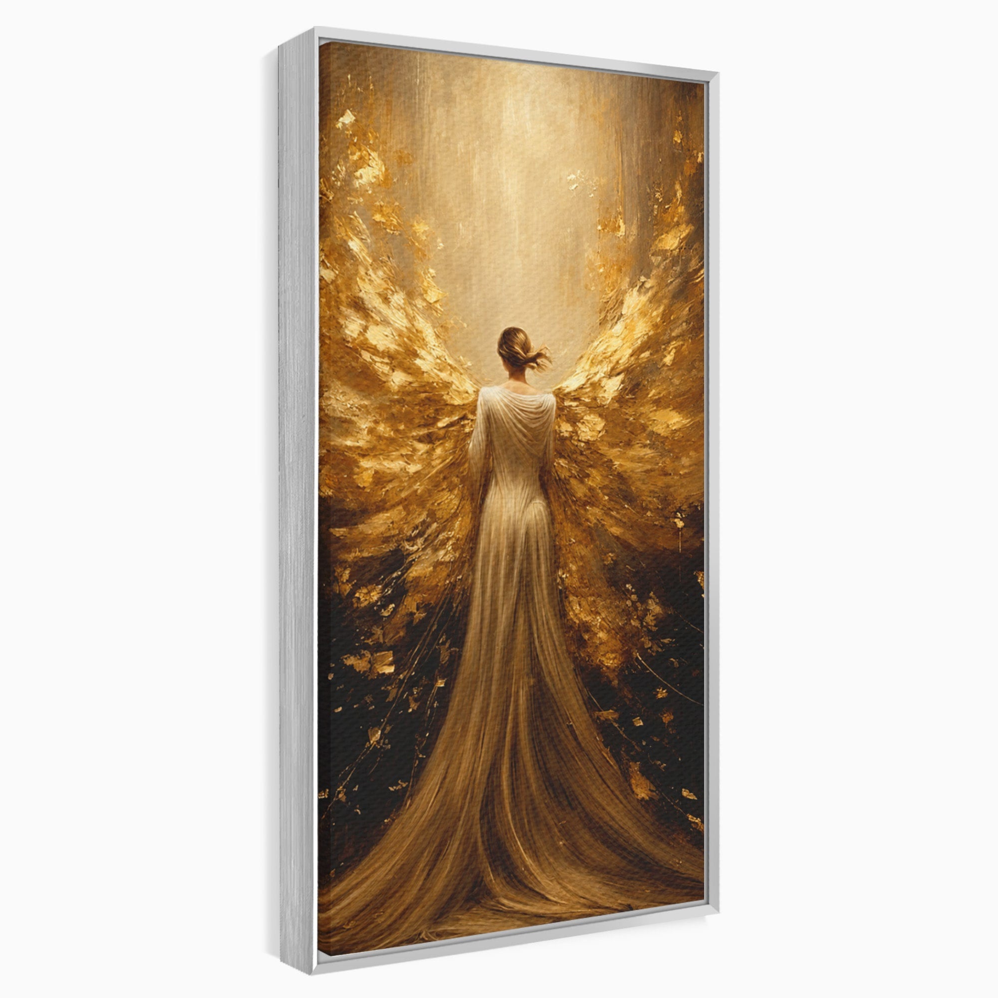 Tablou Canvas Premium LuxCanva® GV1054, Ingerul Renasterii, Inger, Aripi, Elegant, Spiritualitate, Living, Culori Vibrante