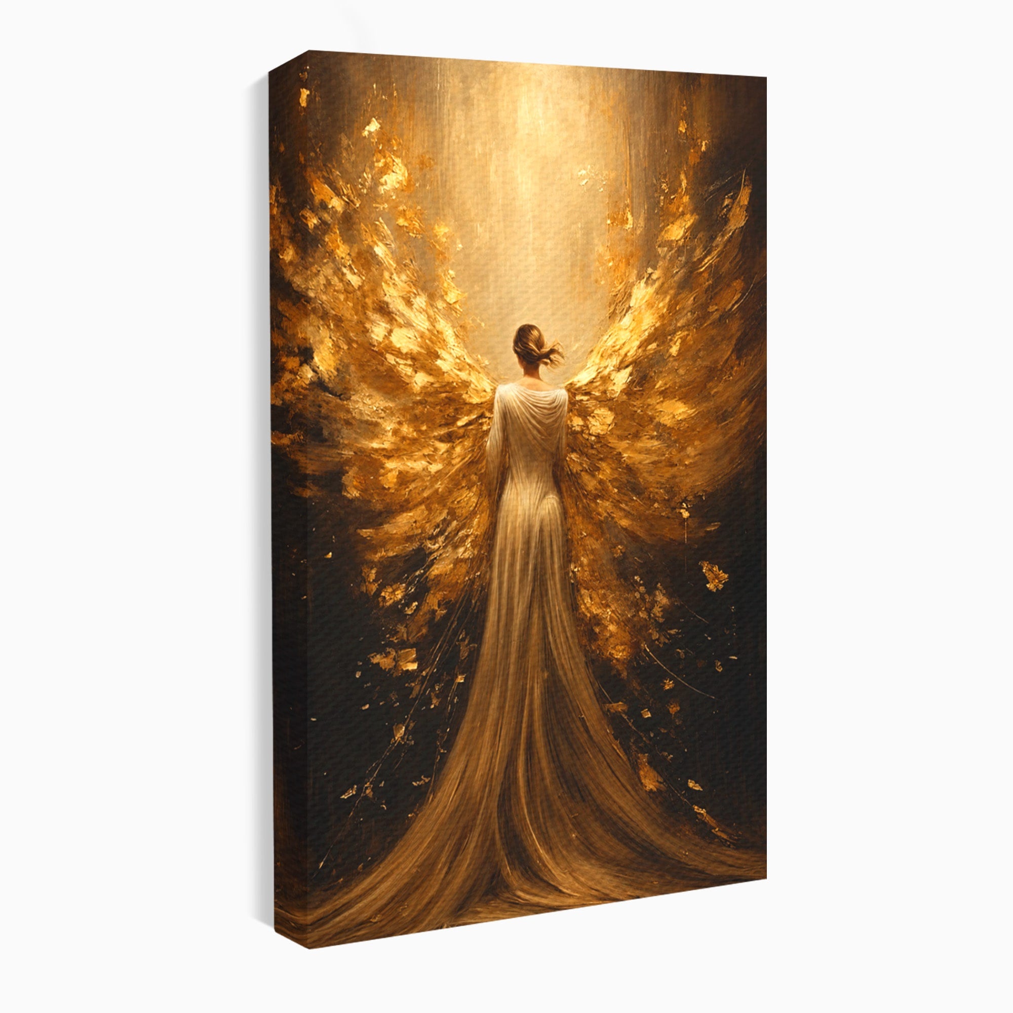Tablou Canvas Premium LuxCanva® GV1054, Ingerul Renasterii, Inger, Aripi, Elegant, Spiritualitate, Living, Culori Vibrante