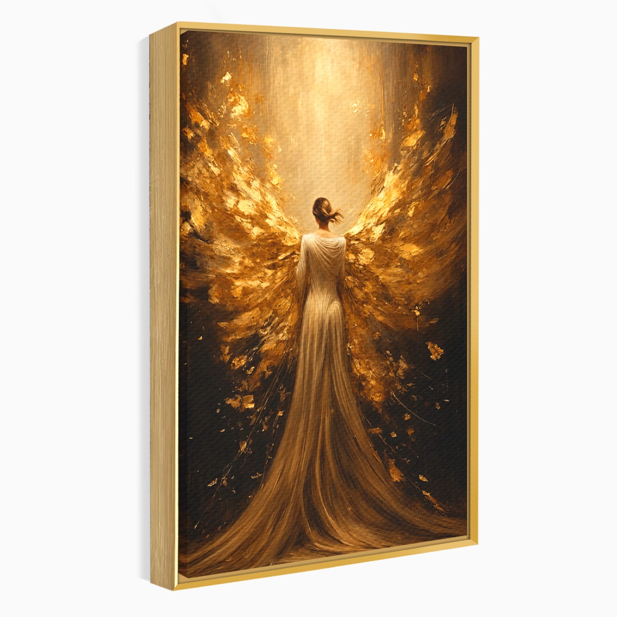 Tablou Canvas Premium LuxCanva® GV1054, Ingerul Renasterii, Inger, Aripi, Elegant, Spiritualitate, Living, Culori Vibrante