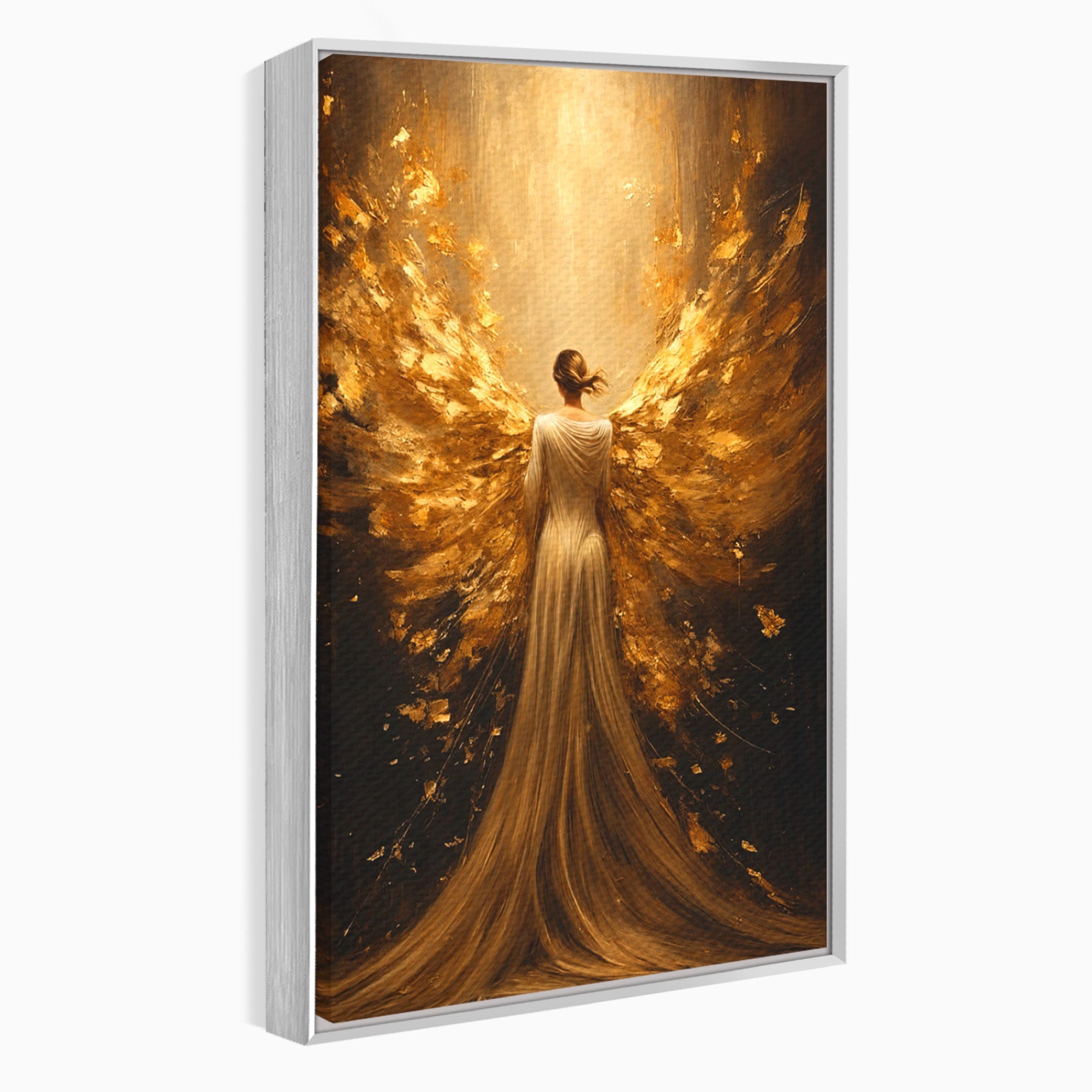 Tablou Canvas Premium LuxCanva® GV1054, Ingerul Renasterii, Inger, Aripi, Elegant, Spiritualitate, Living, Culori Vibrante
