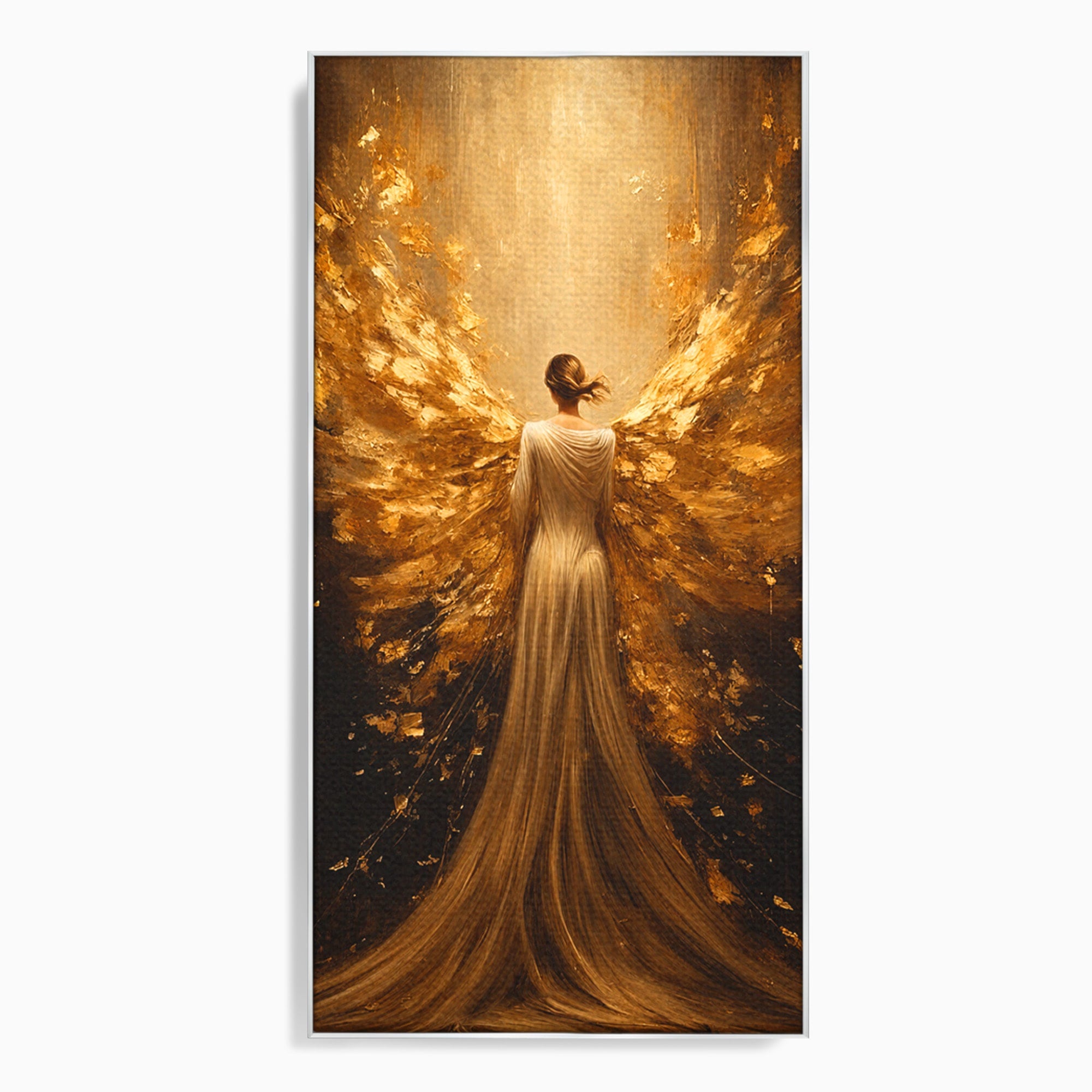 Tablou Canvas Premium LuxCanva® GV1054, Ingerul Renasterii, Inger, Aripi, Elegant, Spiritualitate, Living, Culori Vibrante