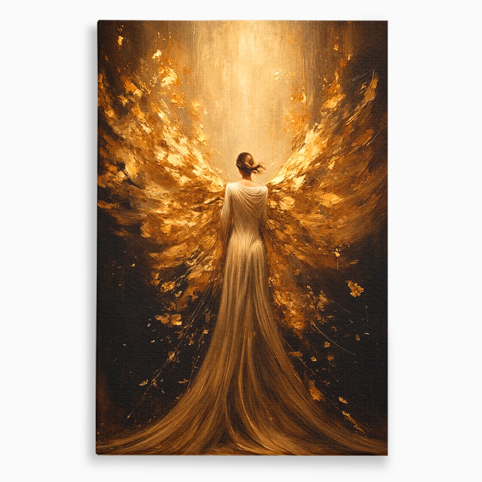Tablou Canvas Premium LuxCanva® GV1054, Ingerul Renasterii, Inger, Aripi, Elegant, Spiritualitate, Living, Culori Vibrante