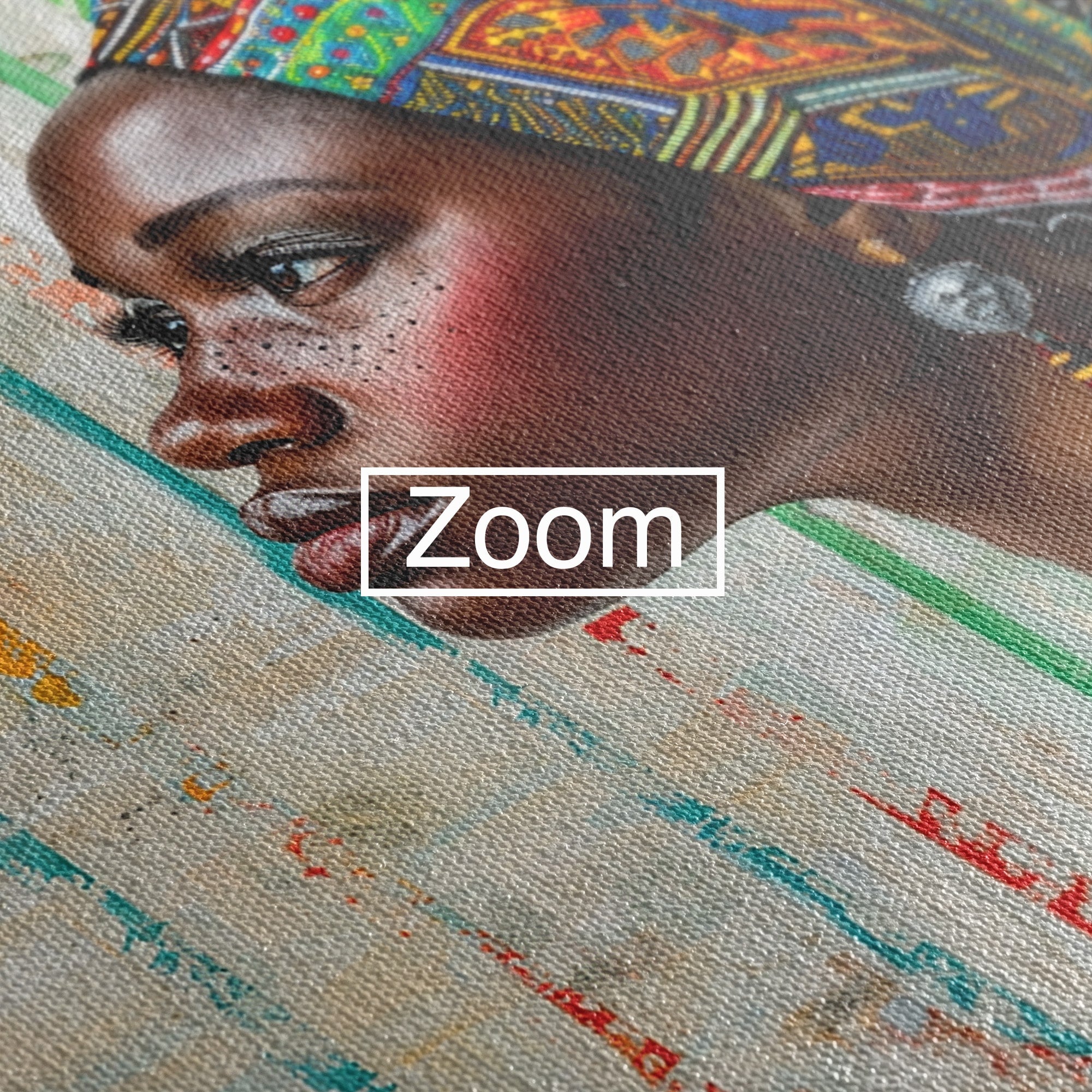 Tablou Canvas Premium LuxCanva® GV1055, Eleganta si Cultura, Portret, Femeie, Turban, Cultura, Arta, Living, Culori Vibrante