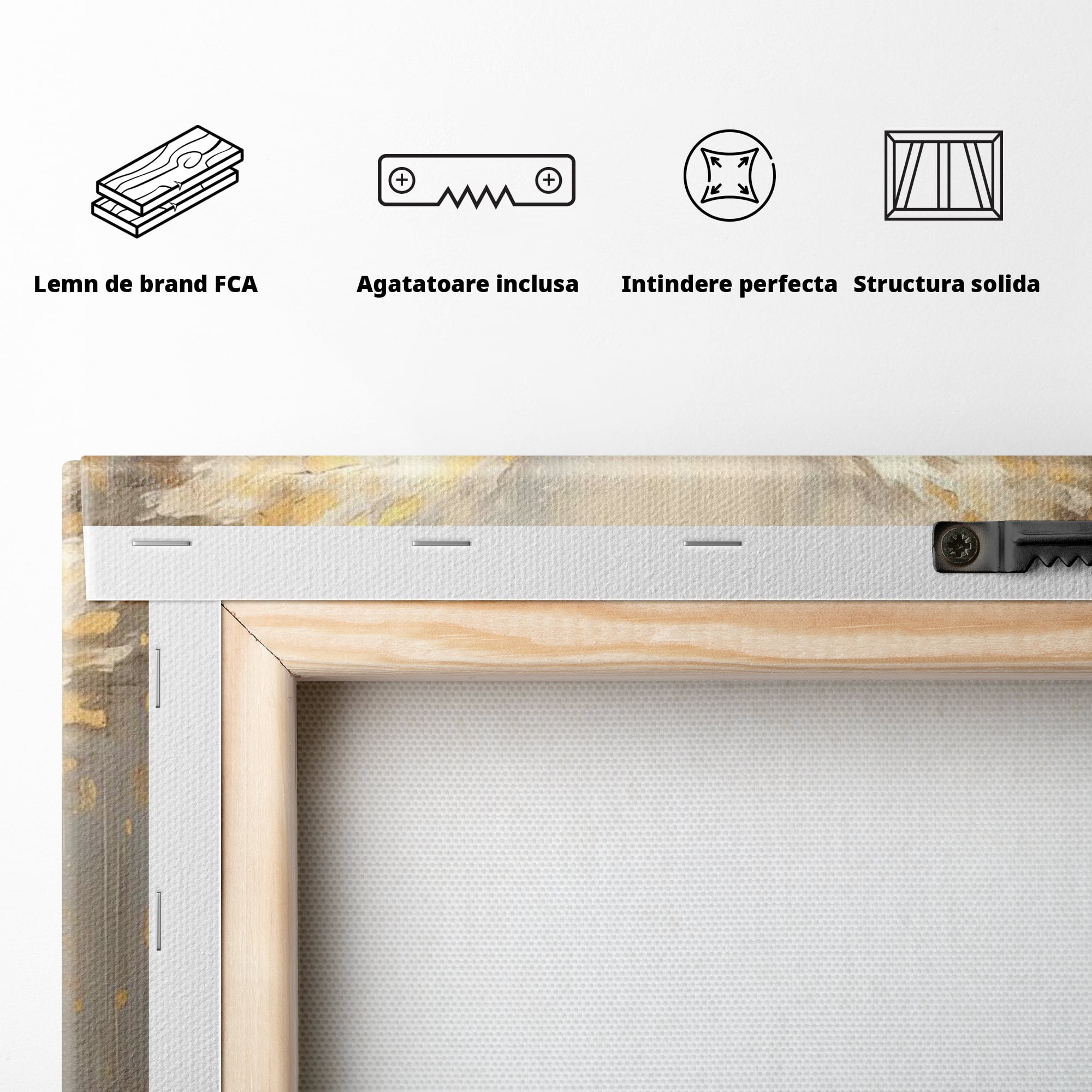 Tablou Canvas Premium LuxCanva® H1000, Aura Puritatii , Rai, Divinitate, Aurite, Aripi, Inger, Porti, Univers, Religie, Crestinism, Living, Dormitor, Birou