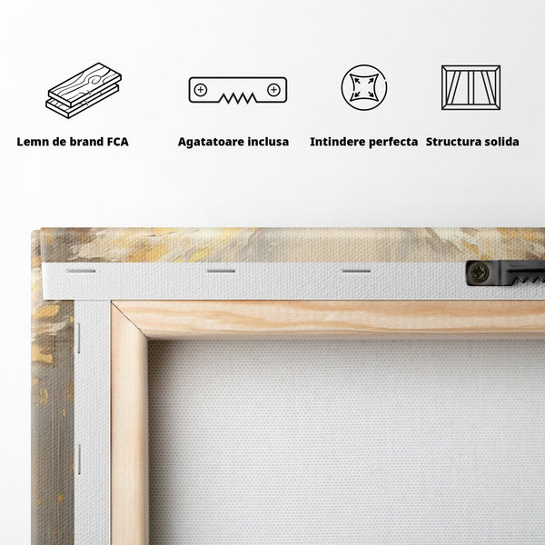 Tablou Canvas Premium LuxCanva® H1000, Aura Puritatii , Rai, Divinitate, Aurite, Aripi, Inger, Porti, Univers, Religie, Crestinism, Living, Dormitor, Birou