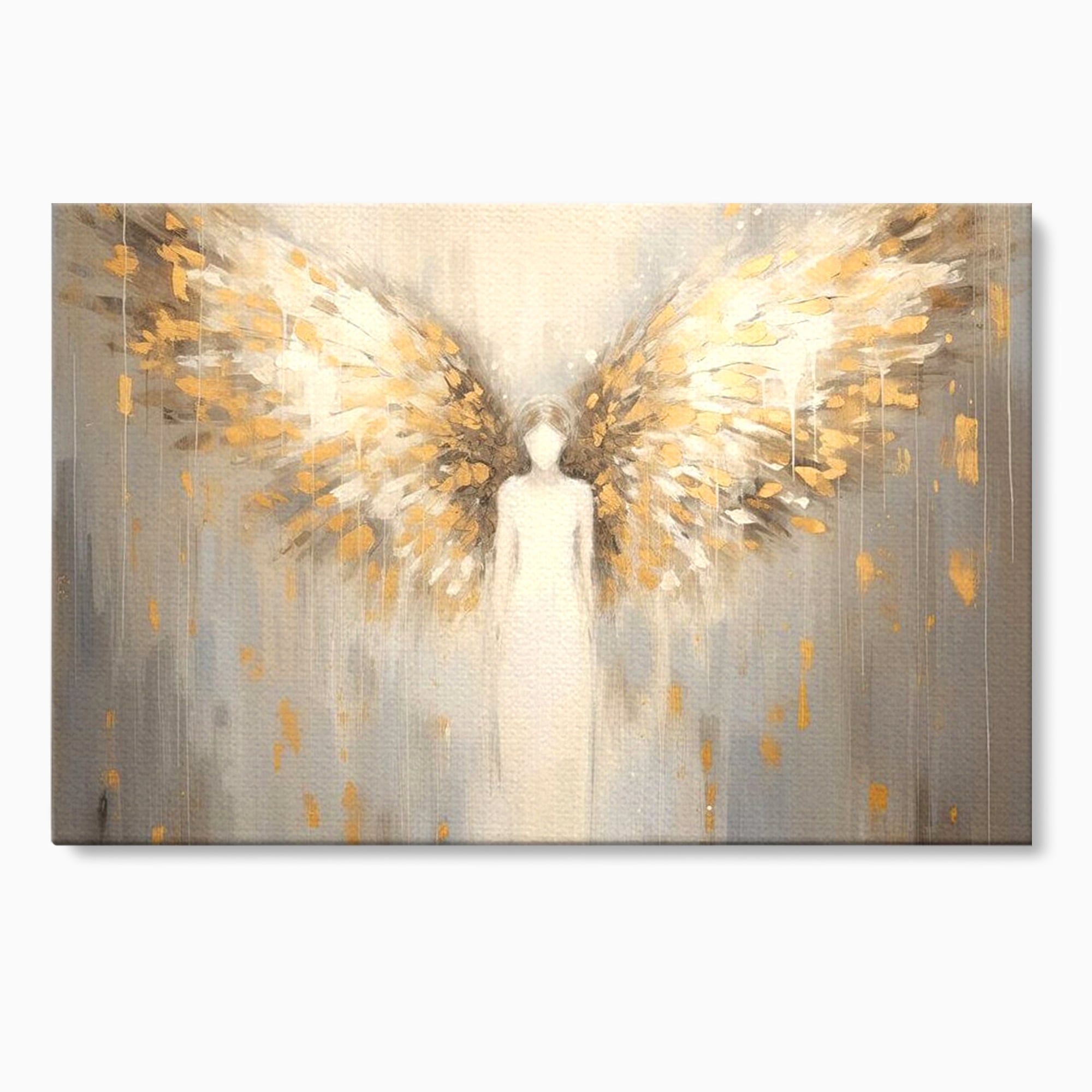 Tablou Canvas Premium LuxCanva® H1000, Aura Puritatii , Rai, Divinitate, Aurite, Aripi, Inger, Porti, Univers, Religie, Crestinism, Living, Dormitor, Birou