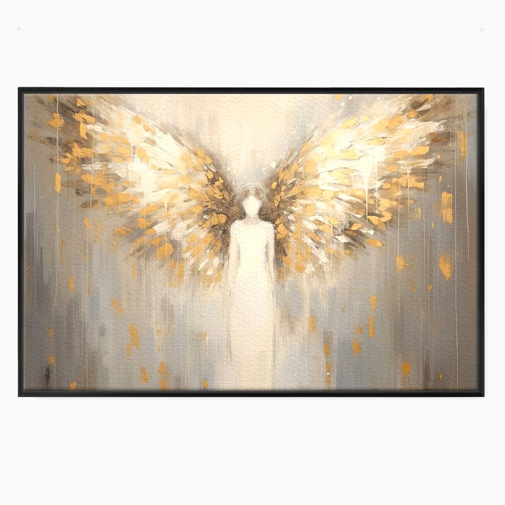 Tablou Canvas Premium LuxCanva® H1000, Aura Puritatii , Rai, Divinitate, Aurite, Aripi, Inger, Porti, Univers, Religie, Crestinism, Living, Dormitor, Birou