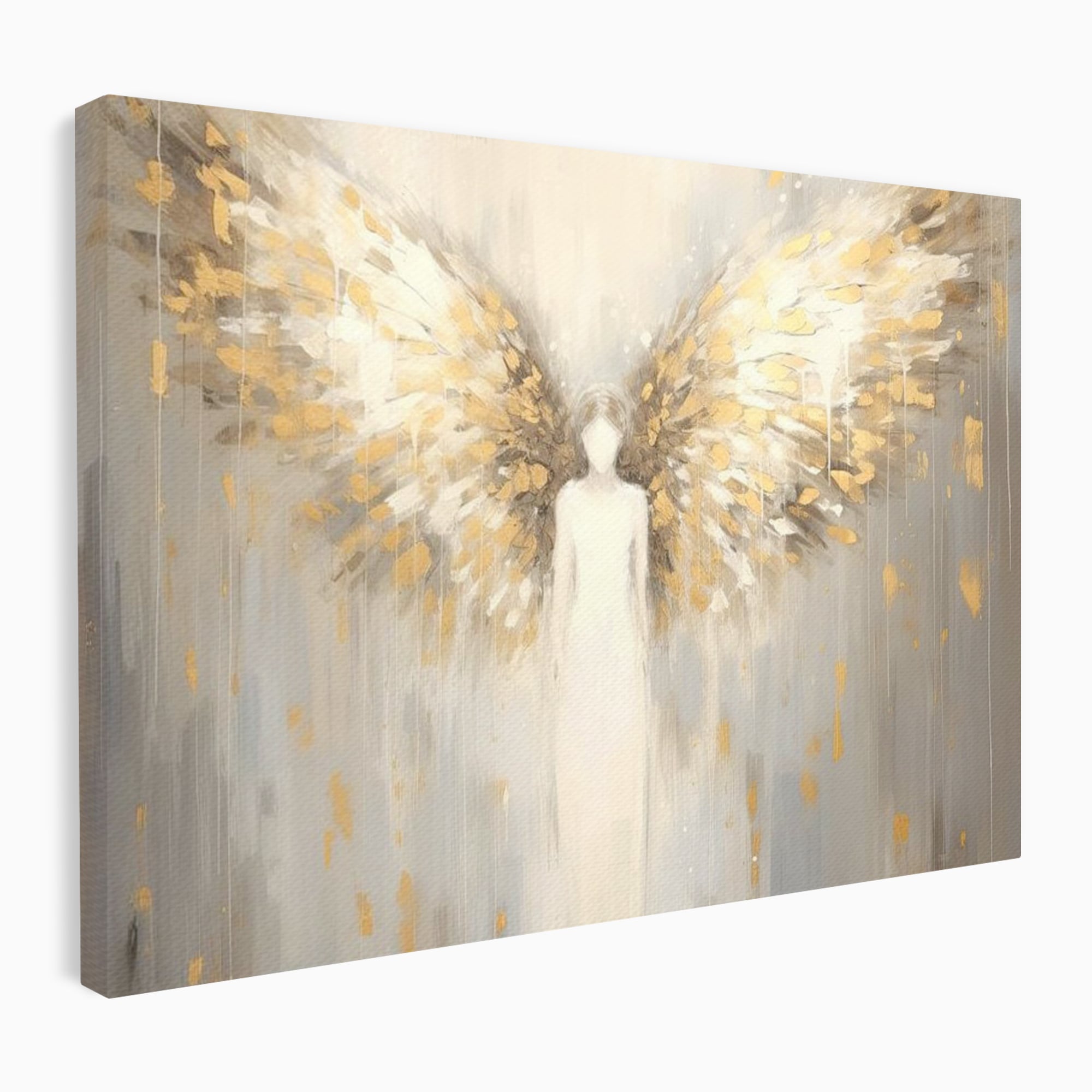Tablou Canvas Premium LuxCanva® H1000, Aura Puritatii , Rai, Divinitate, Aurite, Aripi, Inger, Porti, Univers, Religie, Crestinism, Living, Dormitor, Birou