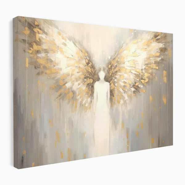 Tablou Canvas Premium LuxCanva® H1000, Aura Puritatii , Rai, Divinitate, Aurite, Aripi, Inger, Porti, Univers, Religie, Crestinism, Living, Dormitor, Birou