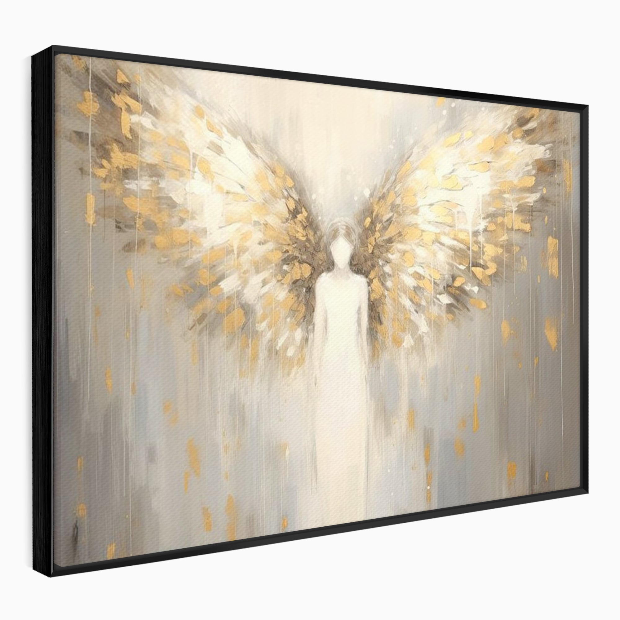 Tablou Canvas Premium LuxCanva® H1000, Aura Puritatii , Rai, Divinitate, Aurite, Aripi, Inger, Porti, Univers, Religie, Crestinism, Living, Dormitor, Birou