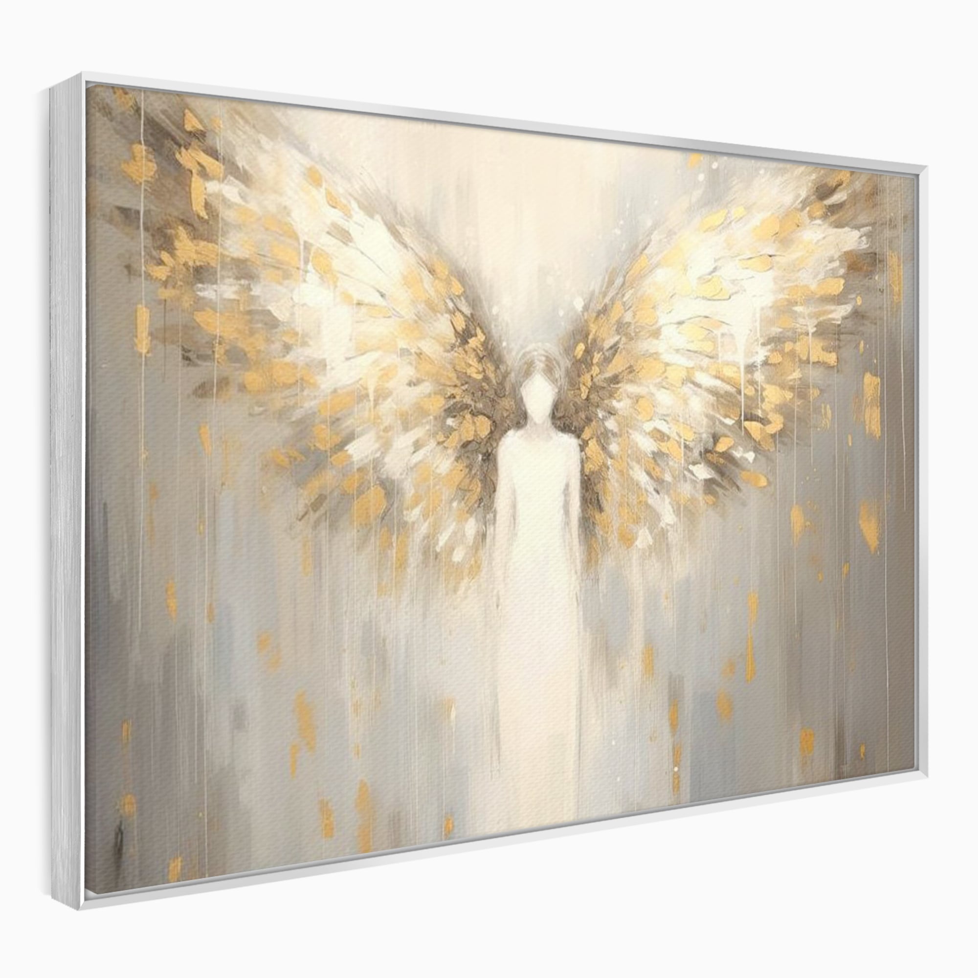 Tablou Canvas Premium LuxCanva® H1000, Aura Puritatii , Rai, Divinitate, Aurite, Aripi, Inger, Porti, Univers, Religie, Crestinism, Living, Dormitor, Birou