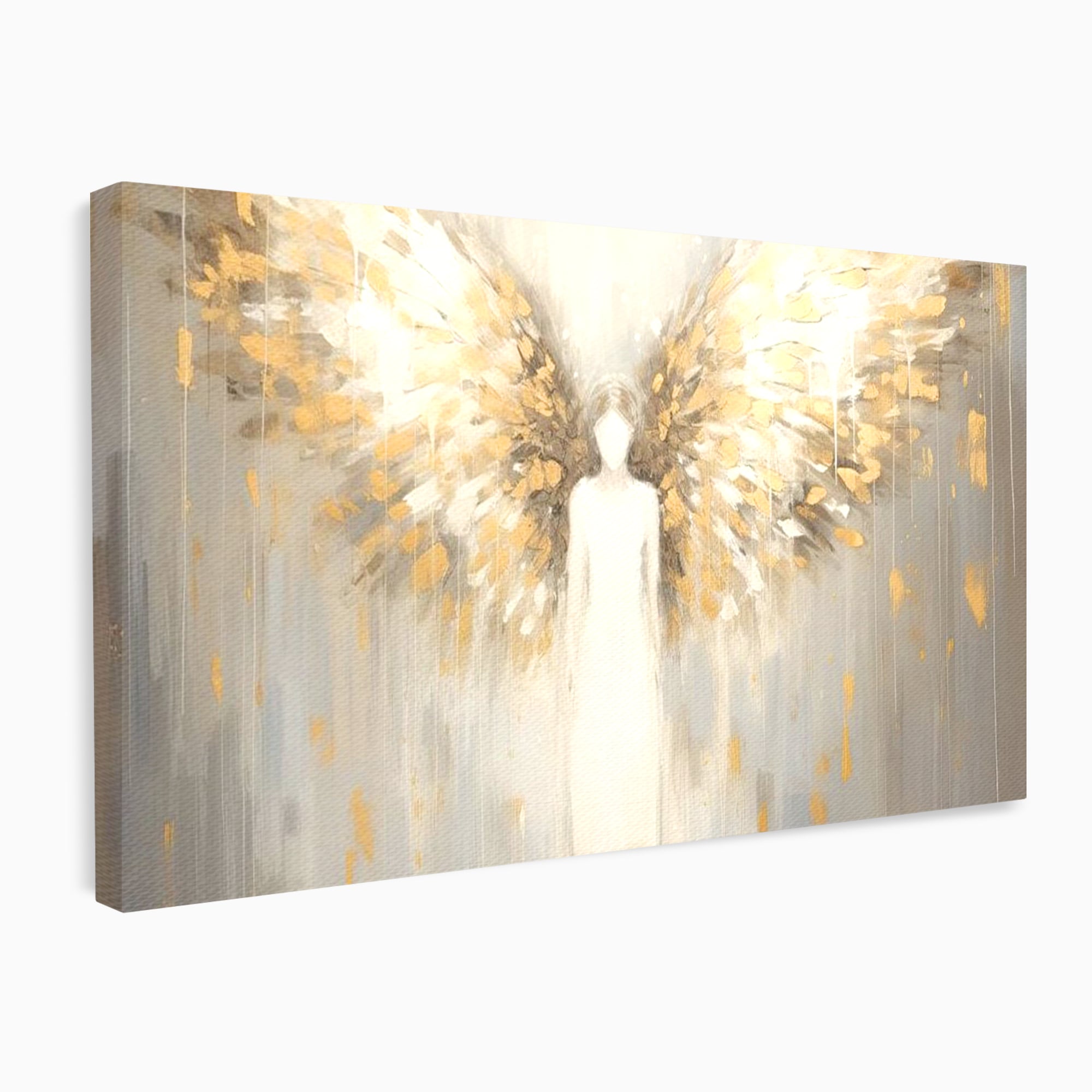Tablou Canvas Premium LuxCanva® H1000, Aura Puritatii , Rai, Divinitate, Aurite, Aripi, Inger, Porti, Univers, Religie, Crestinism, Living, Dormitor, Birou