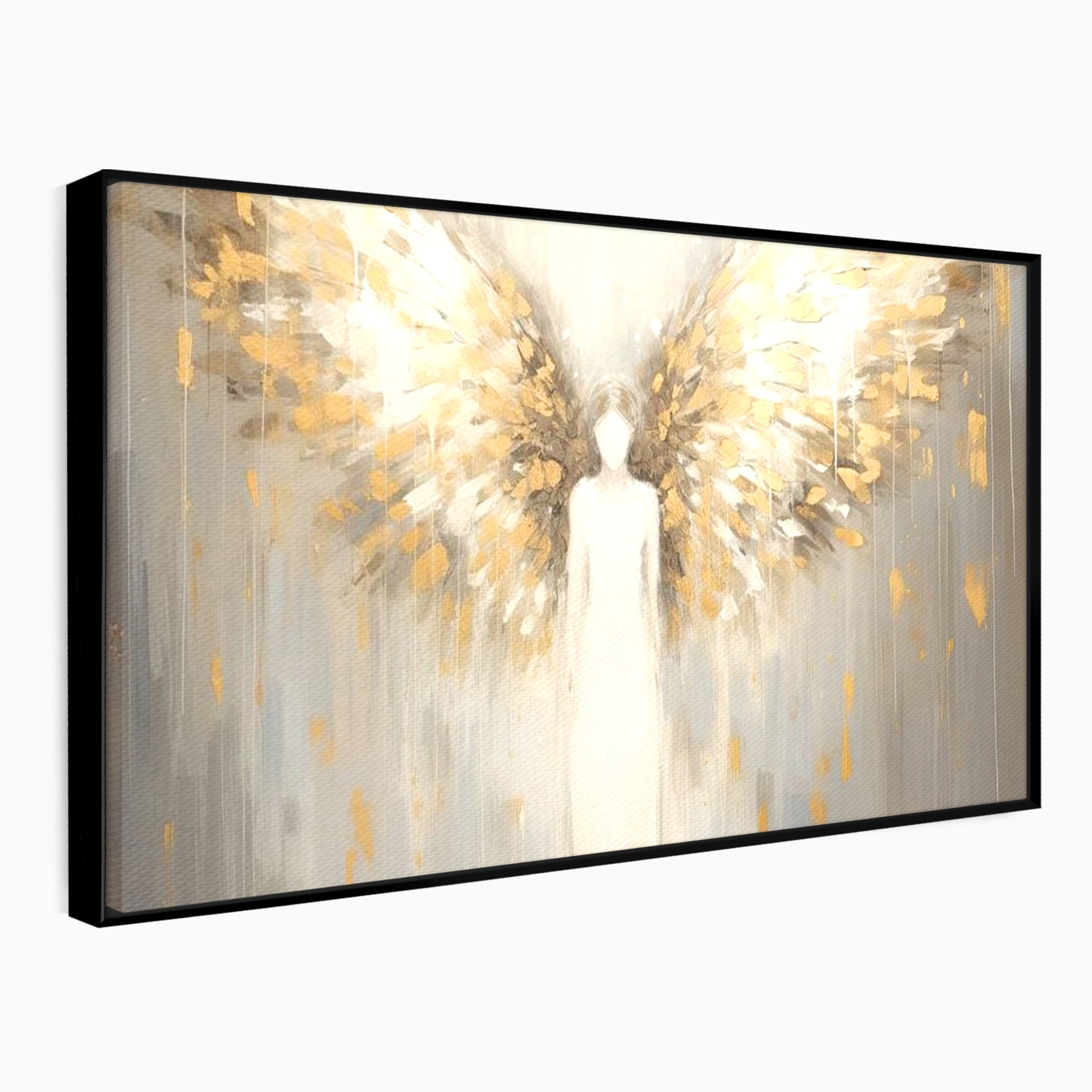 Tablou Canvas Premium LuxCanva® H1000, Aura Puritatii , Rai, Divinitate, Aurite, Aripi, Inger, Porti, Univers, Religie, Crestinism, Living, Dormitor, Birou