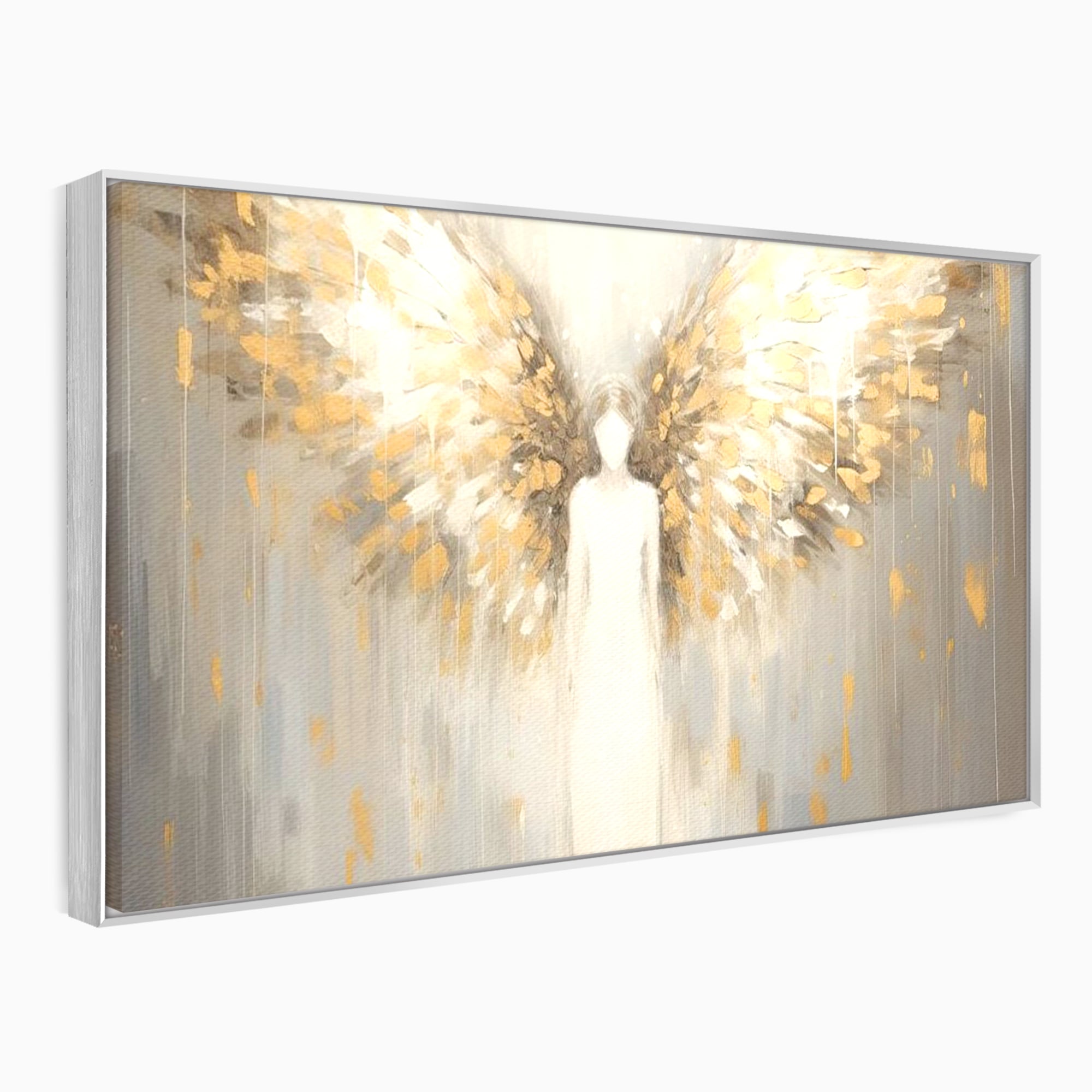 Tablou Canvas Premium LuxCanva® H1000, Aura Puritatii , Rai, Divinitate, Aurite, Aripi, Inger, Porti, Univers, Religie, Crestinism, Living, Dormitor, Birou