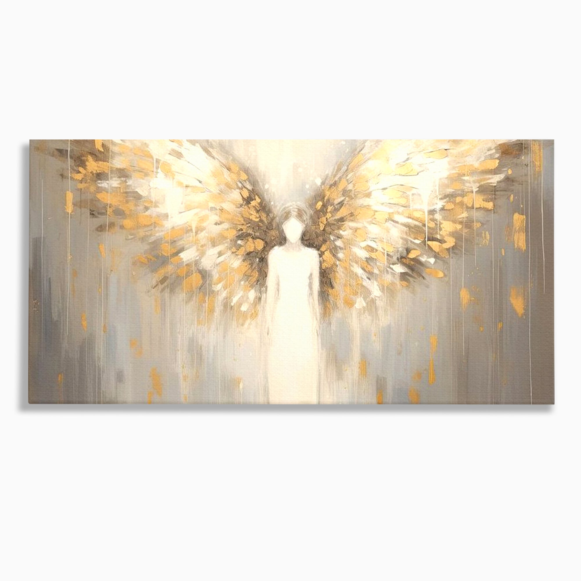 Tablou Canvas Premium LuxCanva® H1000, Aura Puritatii , Rai, Divinitate, Aurite, Aripi, Inger, Porti, Univers, Religie, Crestinism, Living, Dormitor, Birou