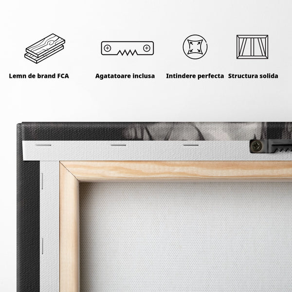 Tablou Canvas Premium LuxCanva® H1001, Durere si Speranta , Sacrificiu, Spini, Coroana, Mantuire, Iisus, Durere, Sange, Jertfa, Living, Dormitor