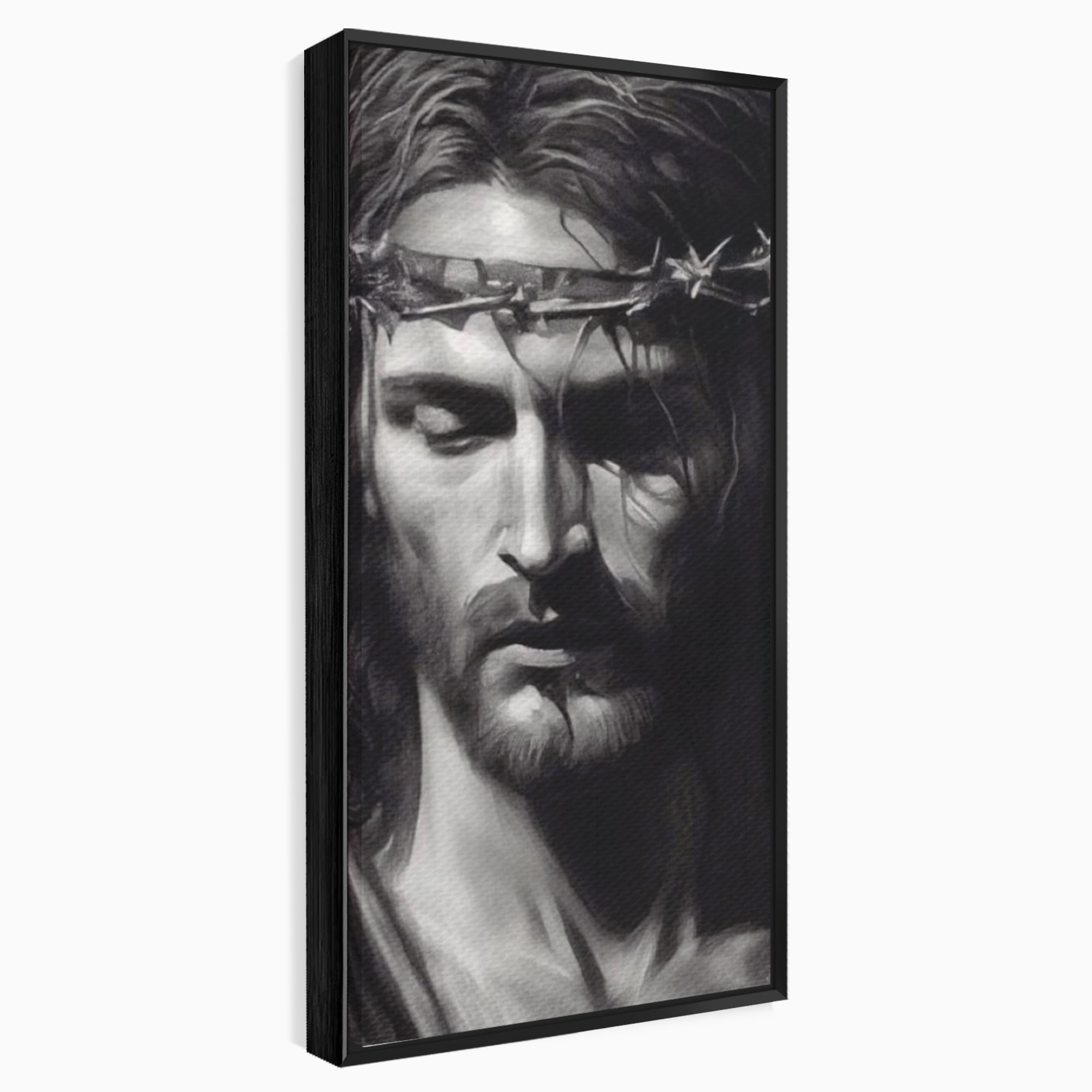 Tablou Canvas Premium LuxCanva® H1001, Durere si Speranta , Sacrificiu, Spini, Coroana, Mantuire, Iisus, Durere, Sange, Jertfa, Living, Dormitor