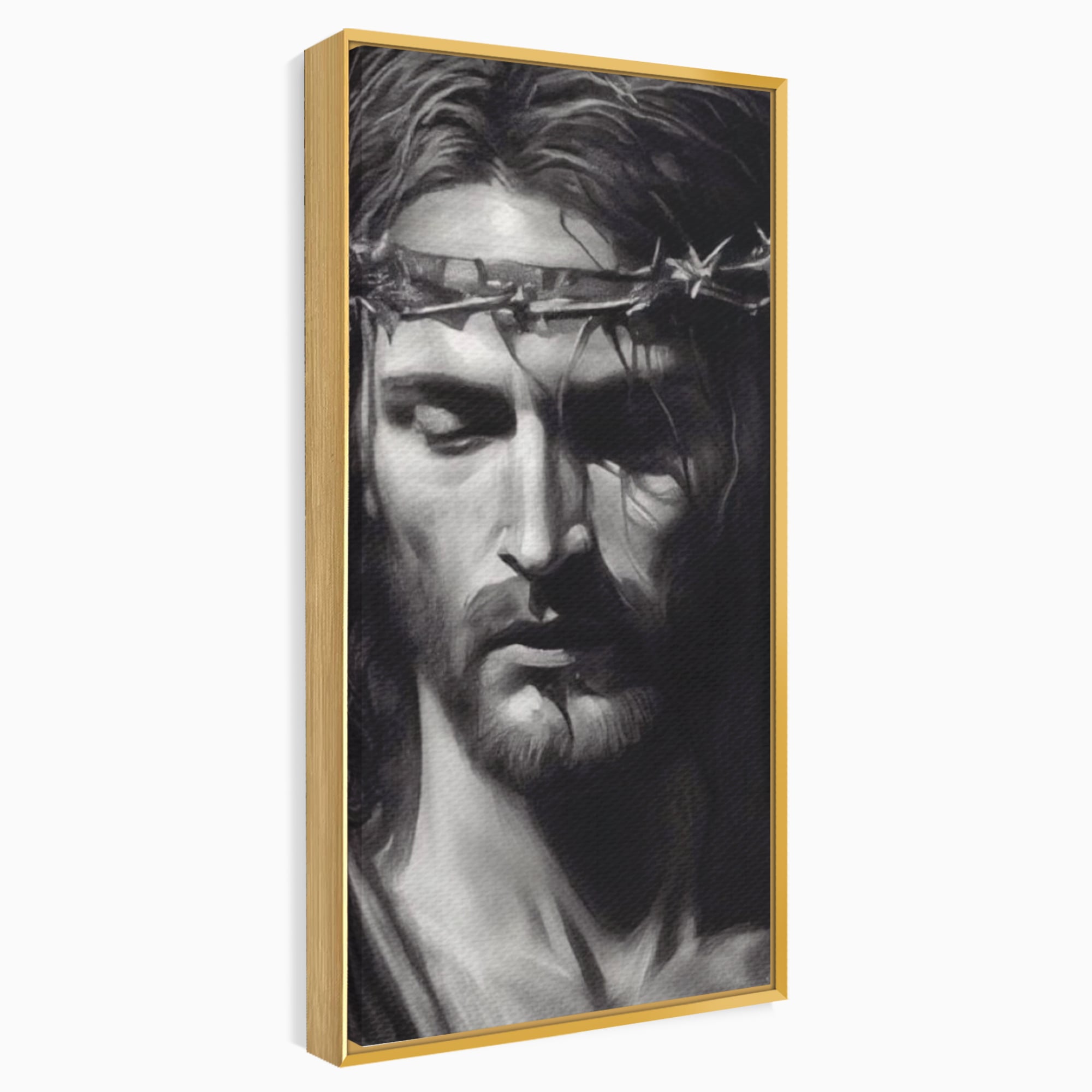 Tablou Canvas Premium LuxCanva® H1001, Durere si Speranta , Sacrificiu, Spini, Coroana, Mantuire, Iisus, Durere, Sange, Jertfa, Living, Dormitor