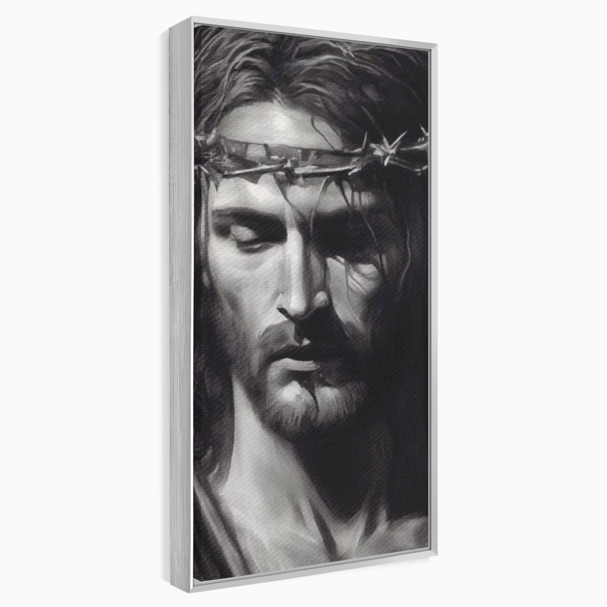 Tablou Canvas Premium LuxCanva® H1001, Durere si Speranta , Sacrificiu, Spini, Coroana, Mantuire, Iisus, Durere, Sange, Jertfa, Living, Dormitor