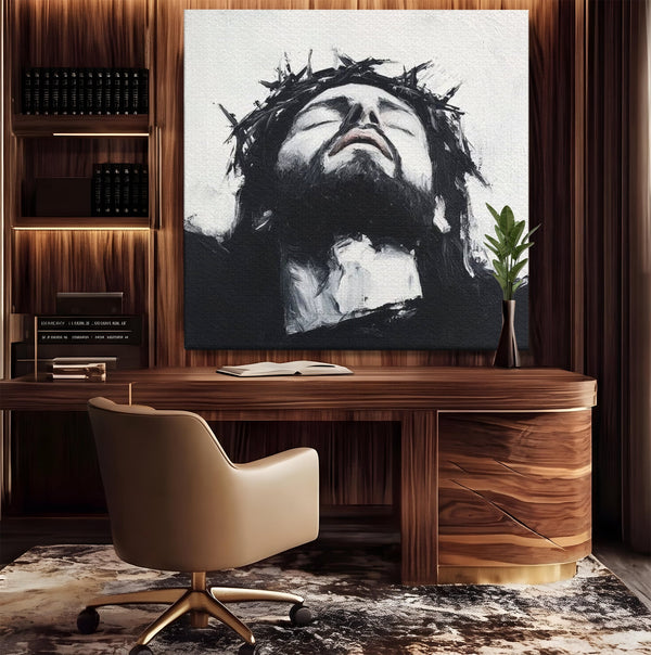 Tablou Canvas Premium LuxCanva® H1003, Durere si Mantuire , Divin, Durere, Coroana, Speranta, Iubire, Spritualitate, Spini, Living, Dormitor