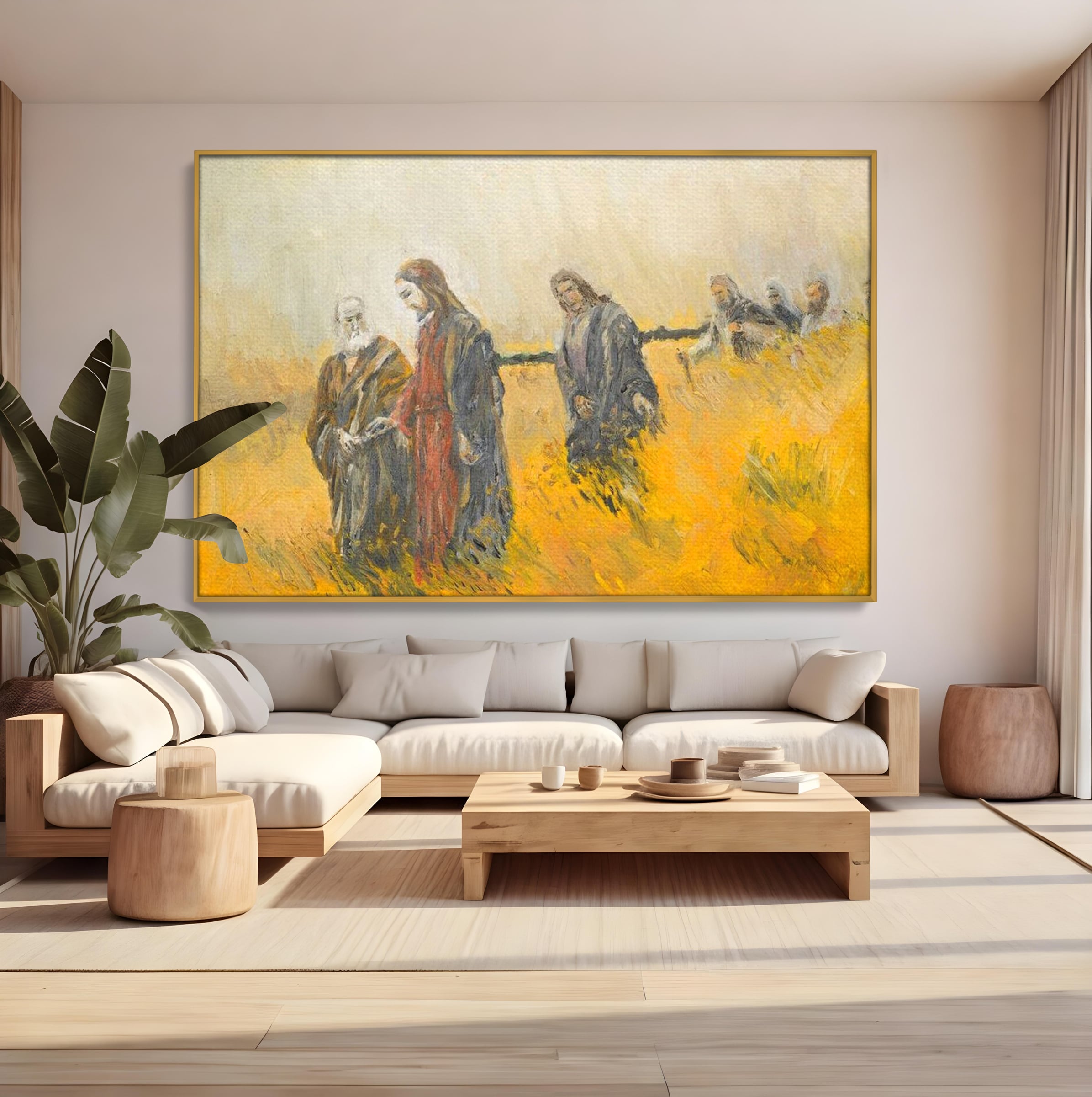 Tablou Canvas Premium LuxCanva® H1007, Invatatorul si Apostolii , Drum, Ucenici, Pasi, Invataturi, Discipoli, Chemare, Divina, Dormitor, Living