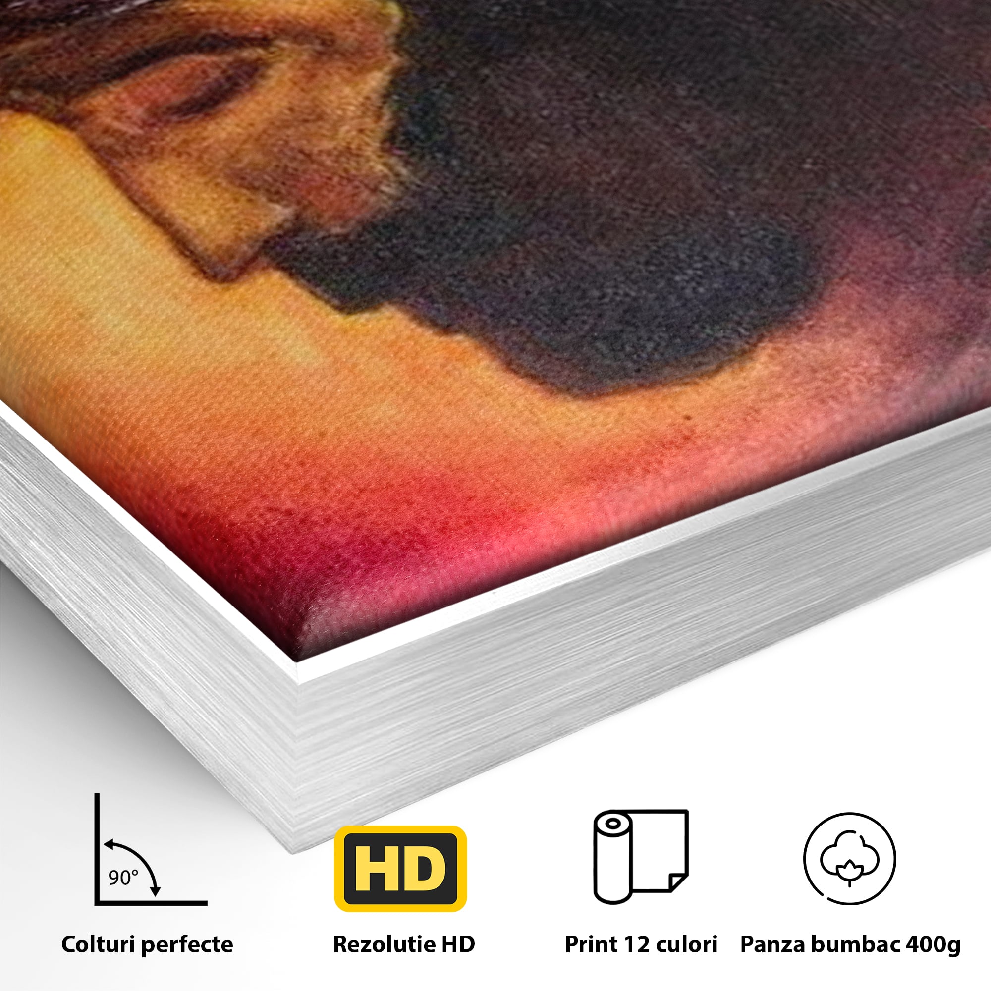 Tablou Canvas Premium LuxCanva® H1008, Purtatorul Pacatelor Lumii , Sacrificiu, Pacate, Lume, Suferinta, Iubire, Mantuire, Coroana, Lumina, Living