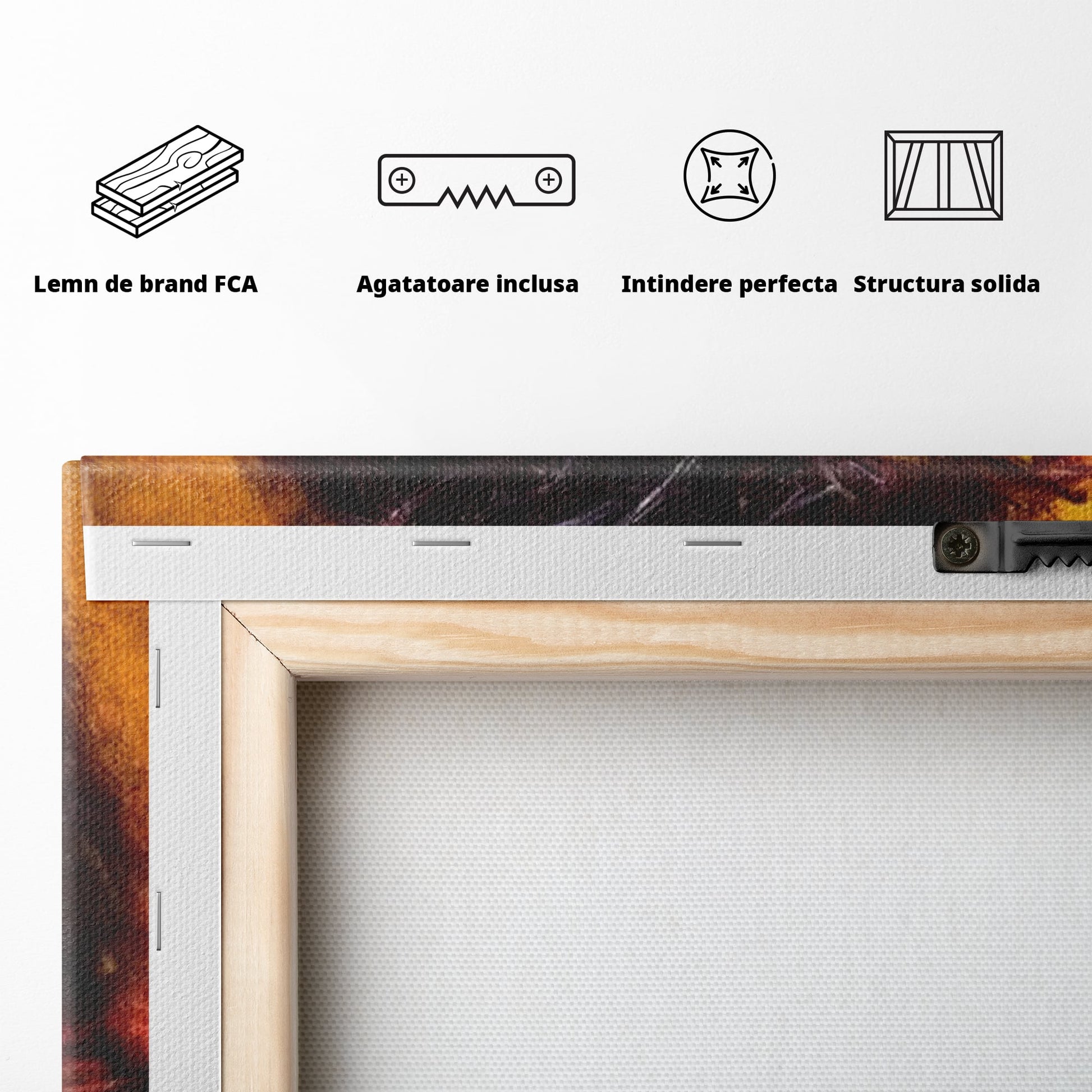 Tablou Canvas Premium LuxCanva® H1008, Purtatorul Pacatelor Lumii , Sacrificiu, Pacate, Lume, Suferinta, Iubire, Mantuire, Coroana, Lumina, Living