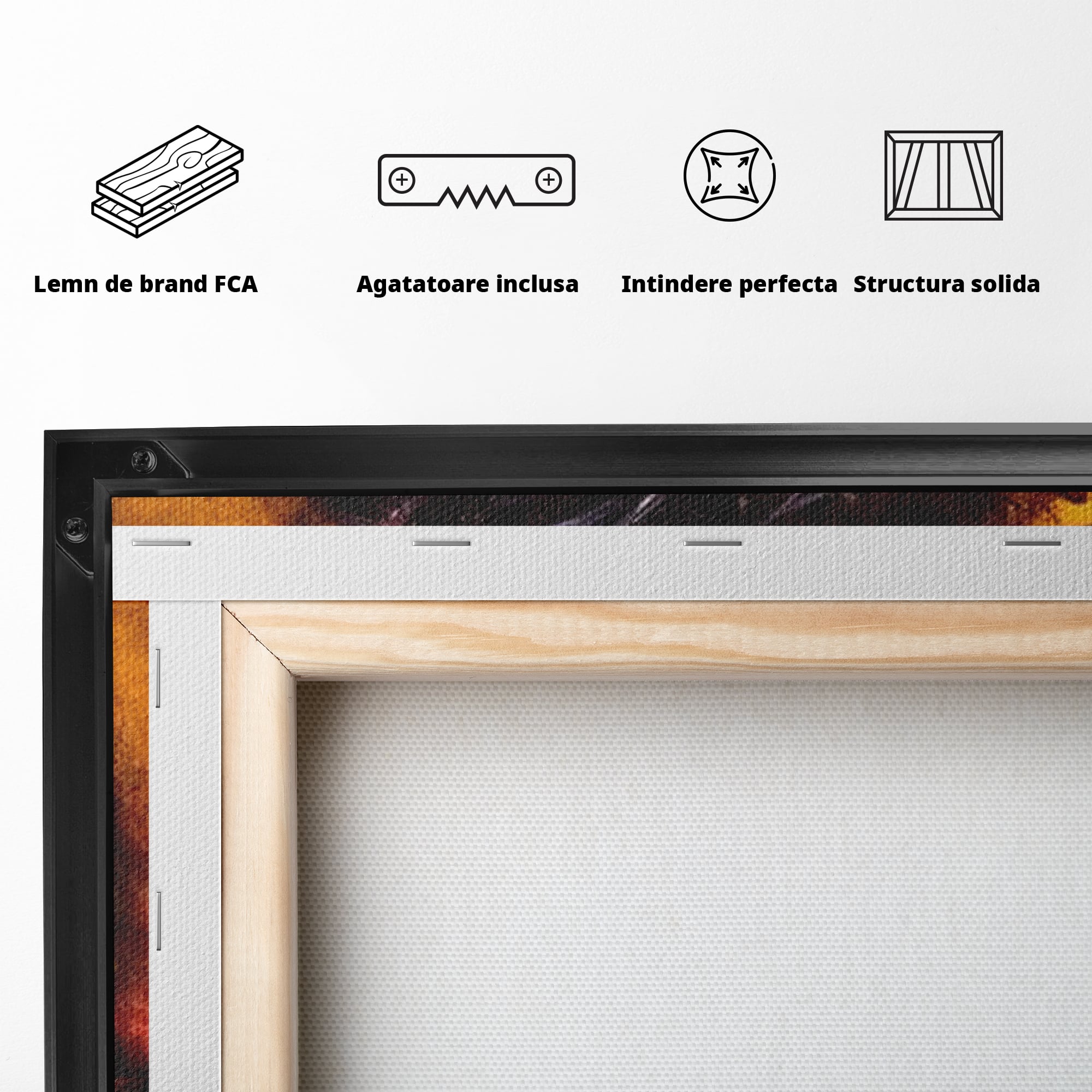 Tablou Canvas Premium LuxCanva® H1008, Purtatorul Pacatelor Lumii , Sacrificiu, Pacate, Lume, Suferinta, Iubire, Mantuire, Coroana, Lumina, Living