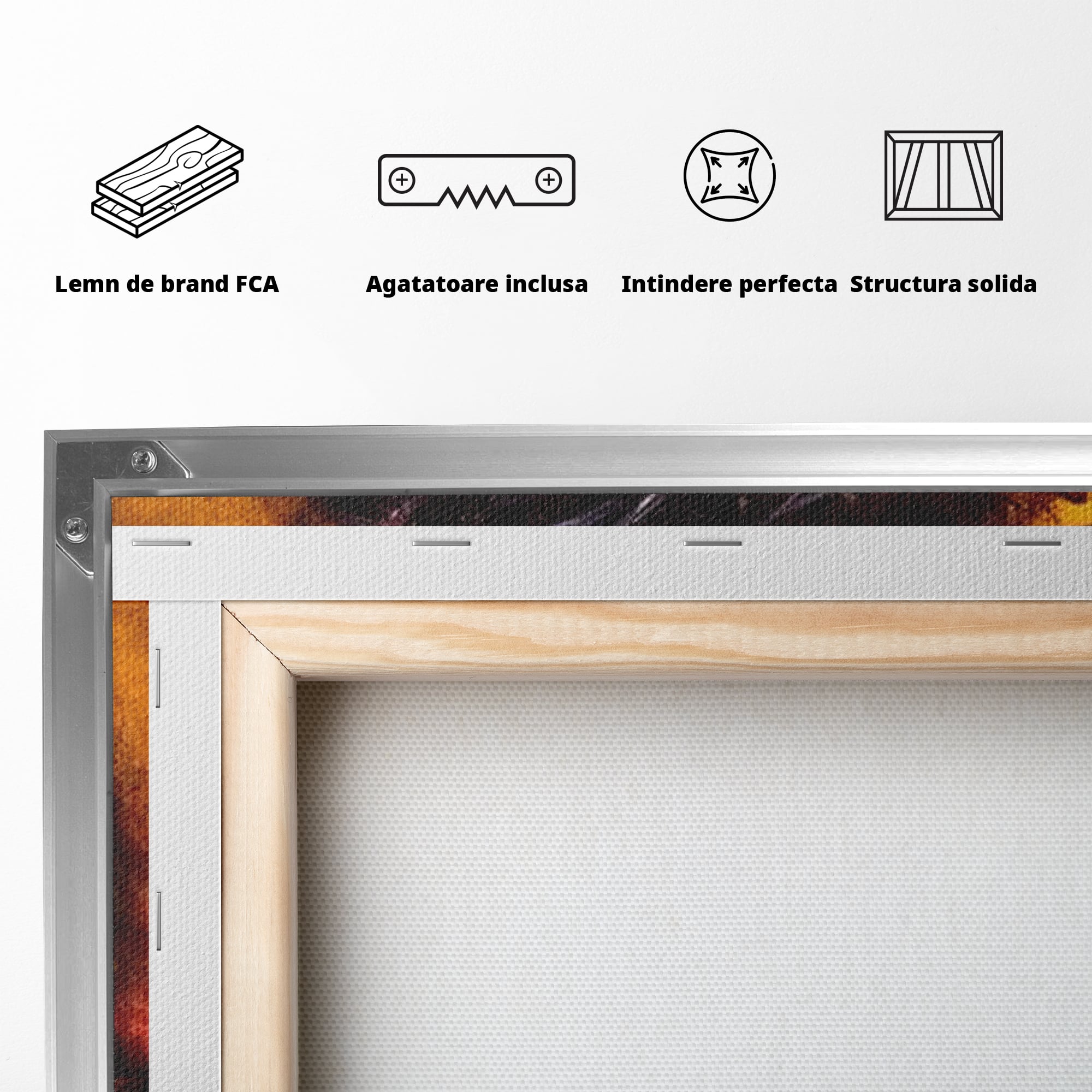 Tablou Canvas Premium LuxCanva® H1008, Purtatorul Pacatelor Lumii , Sacrificiu, Pacate, Lume, Suferinta, Iubire, Mantuire, Coroana, Lumina, Living