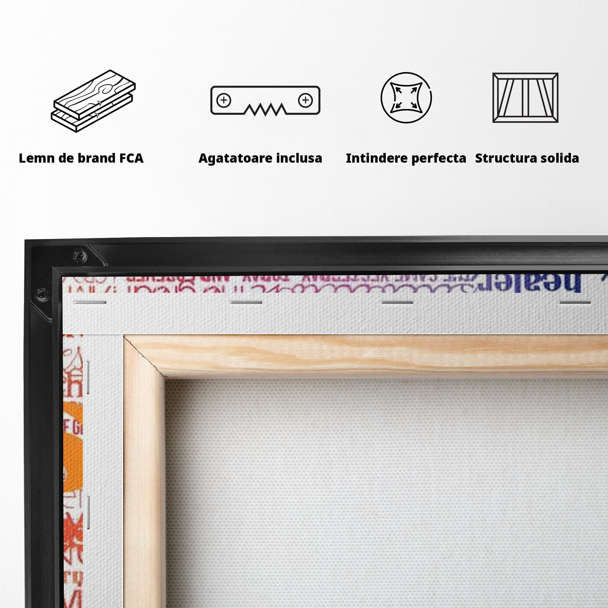 Tablou Canvas Premium LuxCanva® H1011, Cuvintele Credintei , Speranta, Mantuire, Credinta, Cuvinte, Inspiratie, Promisiune, Motivational, Living