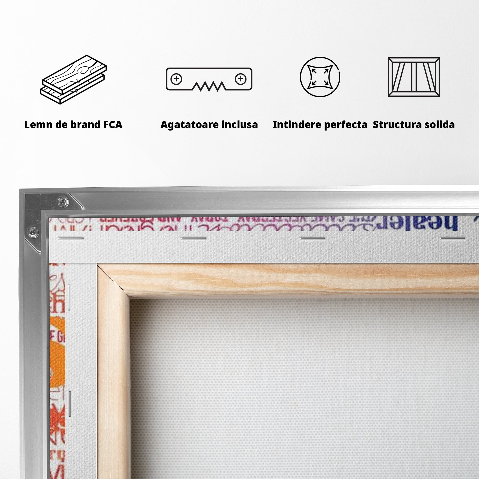 Tablou Canvas Premium LuxCanva® H1011, Cuvintele Credintei , Speranta, Mantuire, Credinta, Cuvinte, Inspiratie, Promisiune, Motivational, Living
