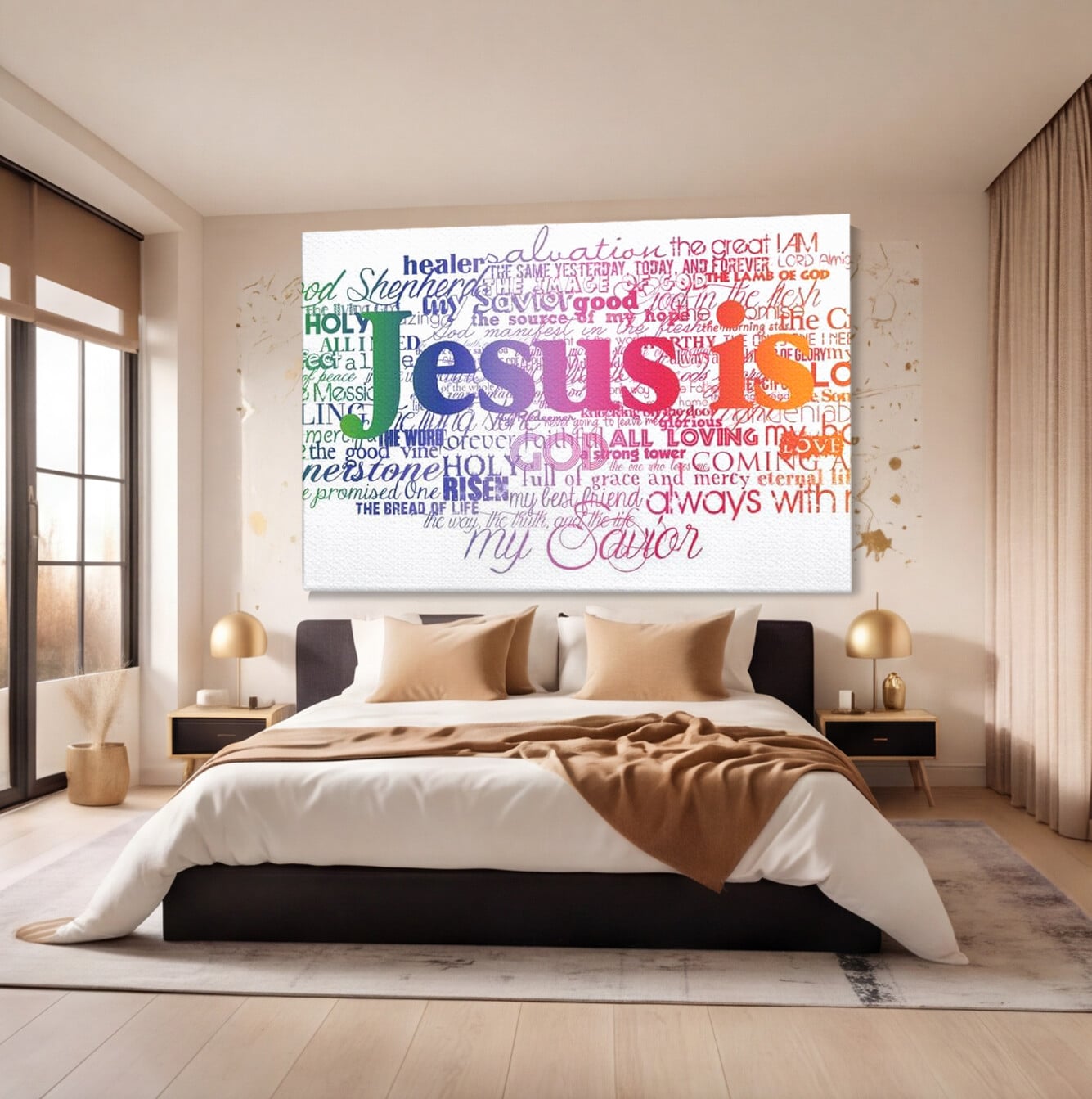Tablou Canvas Premium LuxCanva® H1011, Cuvintele Credintei , Speranta, Mantuire, Credinta, Cuvinte, Inspiratie, Promisiune, Motivational, Living
