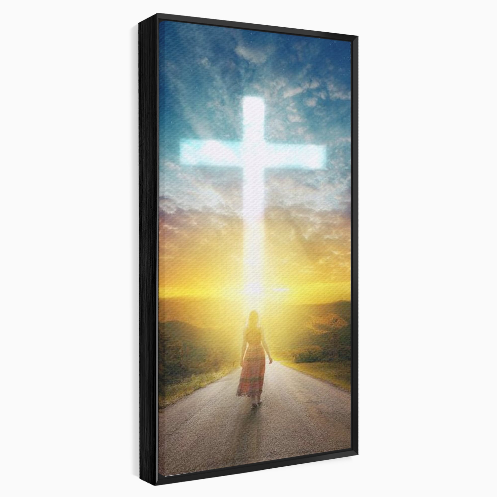 Tablou Canvas Premium LuxCanva® H1012, Drumul catre Lumina , Speranta, Drum, Lumina, Cruce, Pasi, Intalnire, Salvare, Pace, Vesnicie, Living, Dormitor