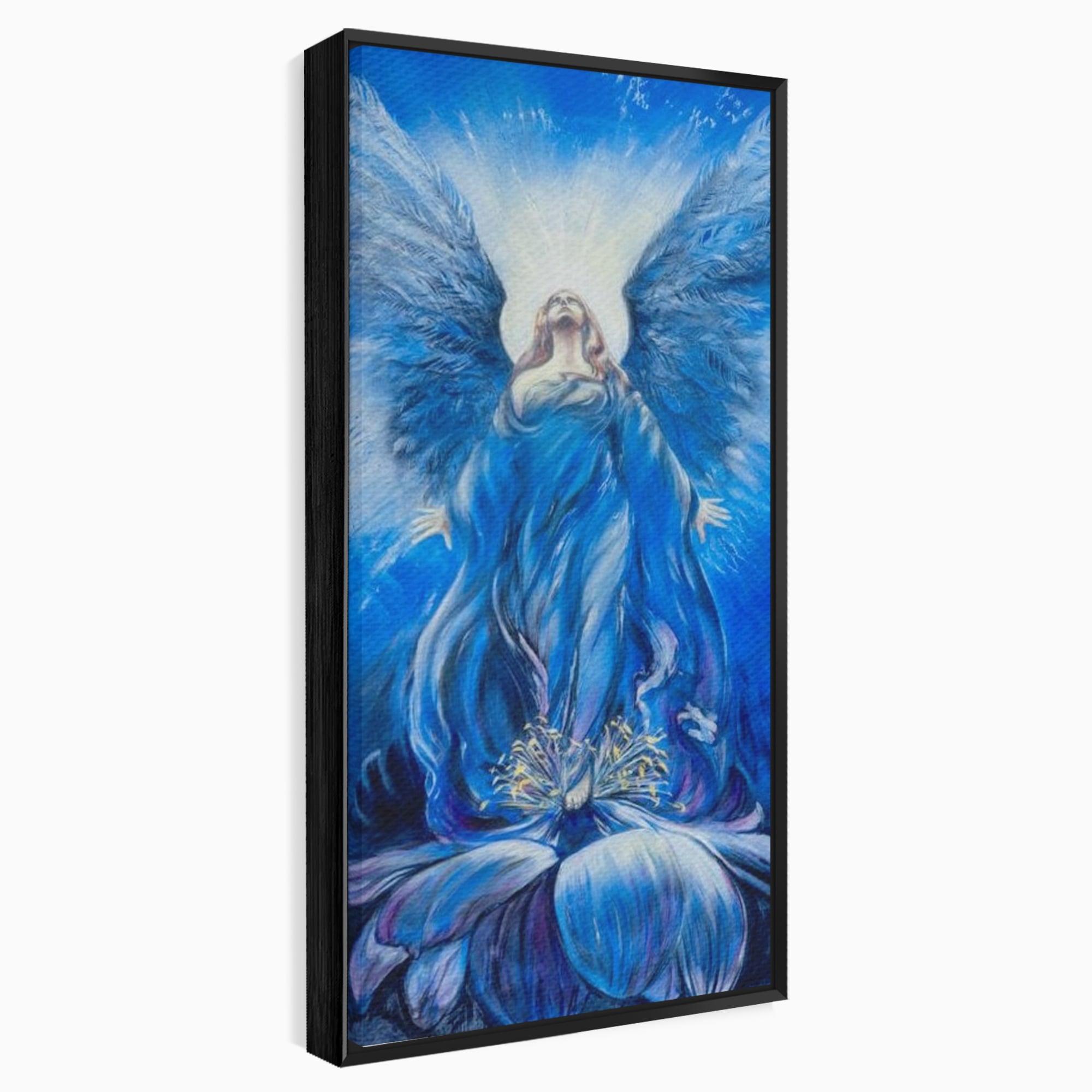 Tablou Canvas Premium LuxCanva® H1015, Gratia Divina , Inger, Gratie, Divin, Zbor, Cer, Pace, Protectie, Mesaj, Frumusete, Living, Dormitor