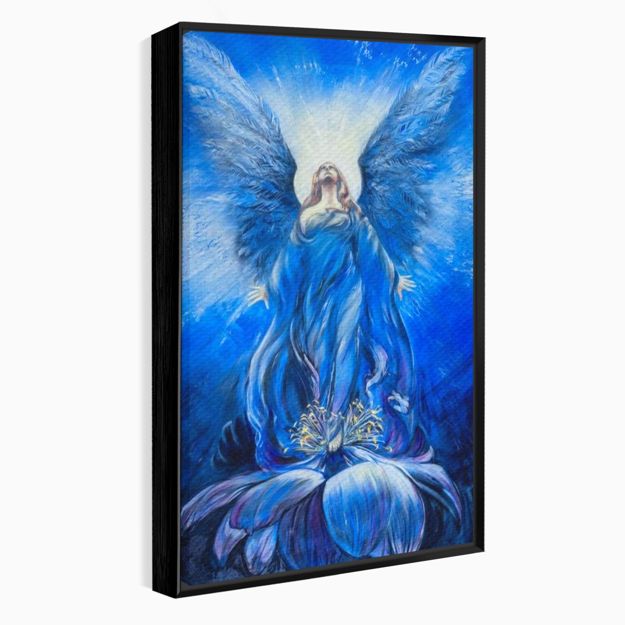 Tablou Canvas Premium LuxCanva® H1015, Gratia Divina , Inger, Gratie, Divin, Zbor, Cer, Pace, Protectie, Mesaj, Frumusete, Living, Dormitor