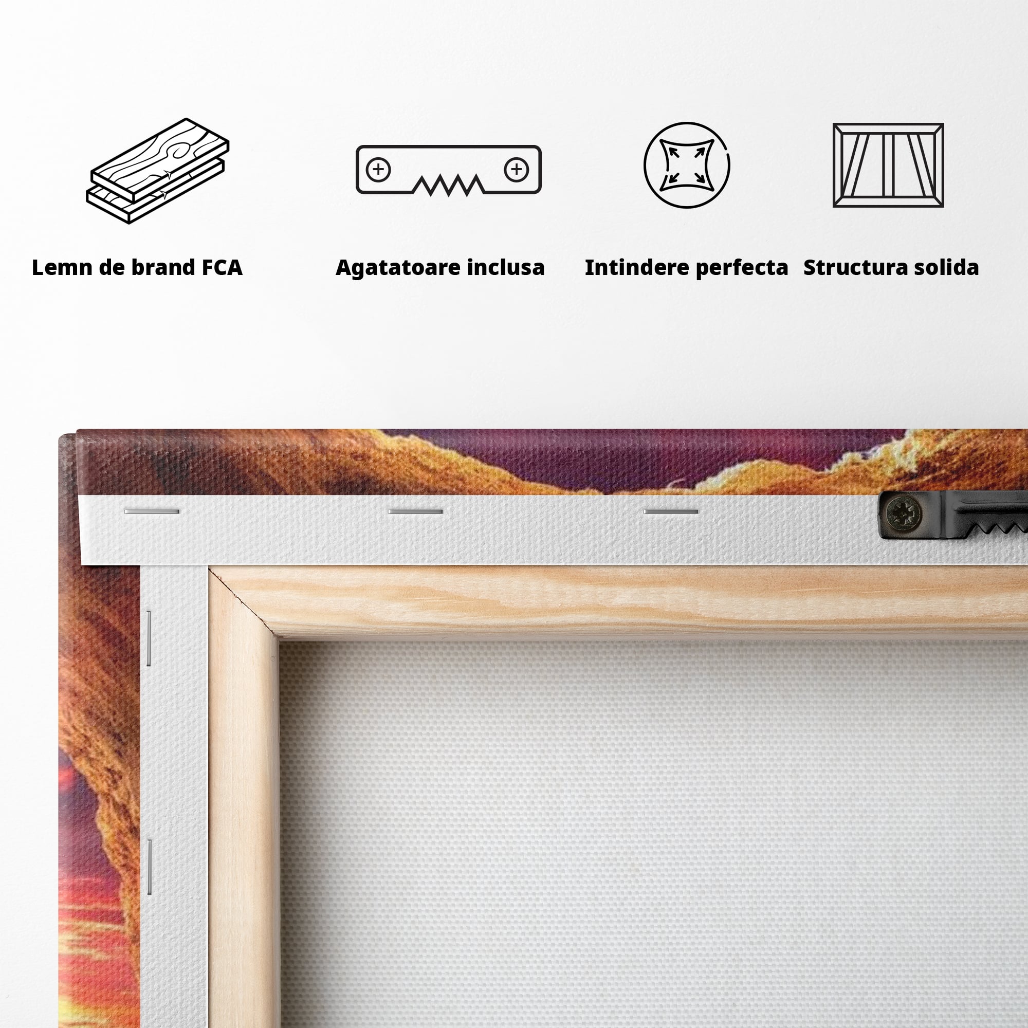 Tablou Canvas Premium LuxCanva® H1017 Lumina Invierii , Cruce, Inviere, Lumina, Jertfa, Promisiune, Rasarit, Salvare, Vesnicie, Living, Dormitor