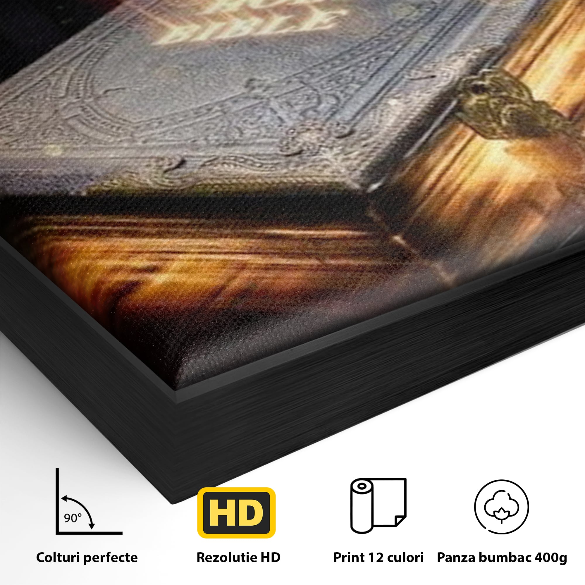 Tablou Canvas Premium LuxCanva® H1018 Cartea Sacra a Vietii , Cuvant, Sacru, Credinta, Intelepciune, Adevar, Comoara, Revelatie, Lumina, Living