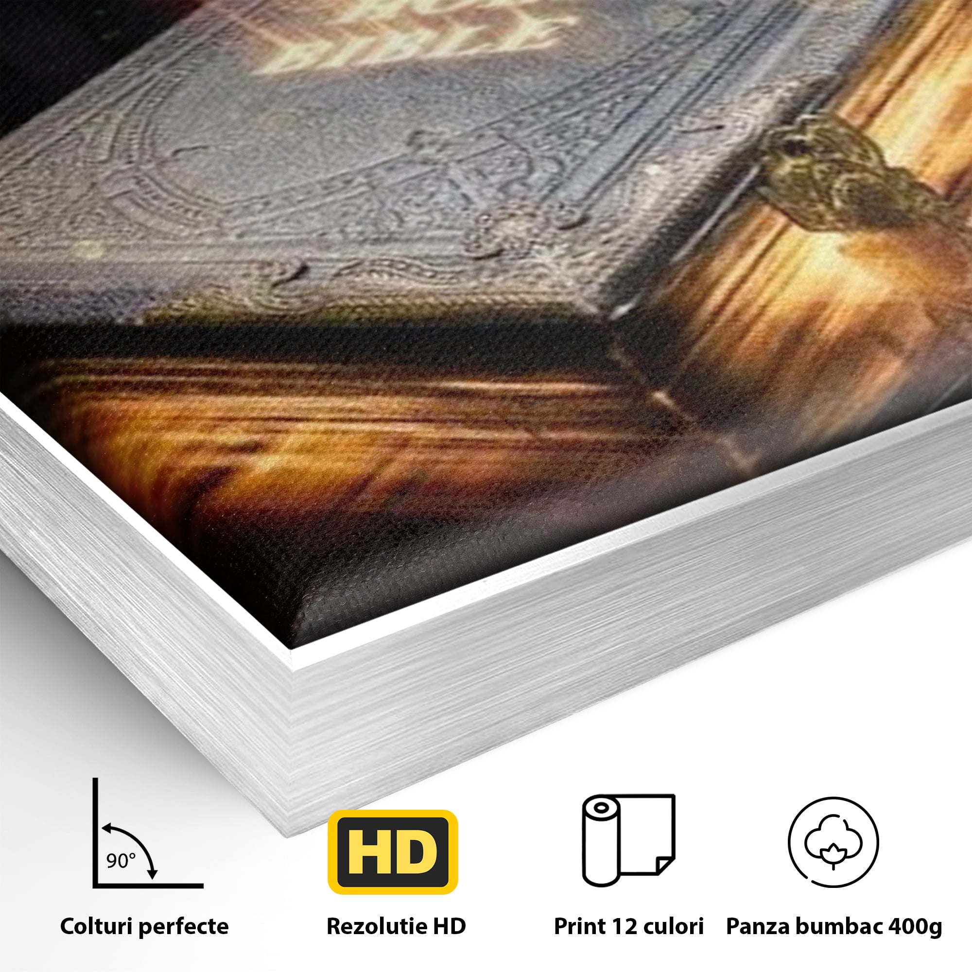 Tablou Canvas Premium LuxCanva® H1018 Cartea Sacra a Vietii , Cuvant, Sacru, Credinta, Intelepciune, Adevar, Comoara, Revelatie, Lumina, Living