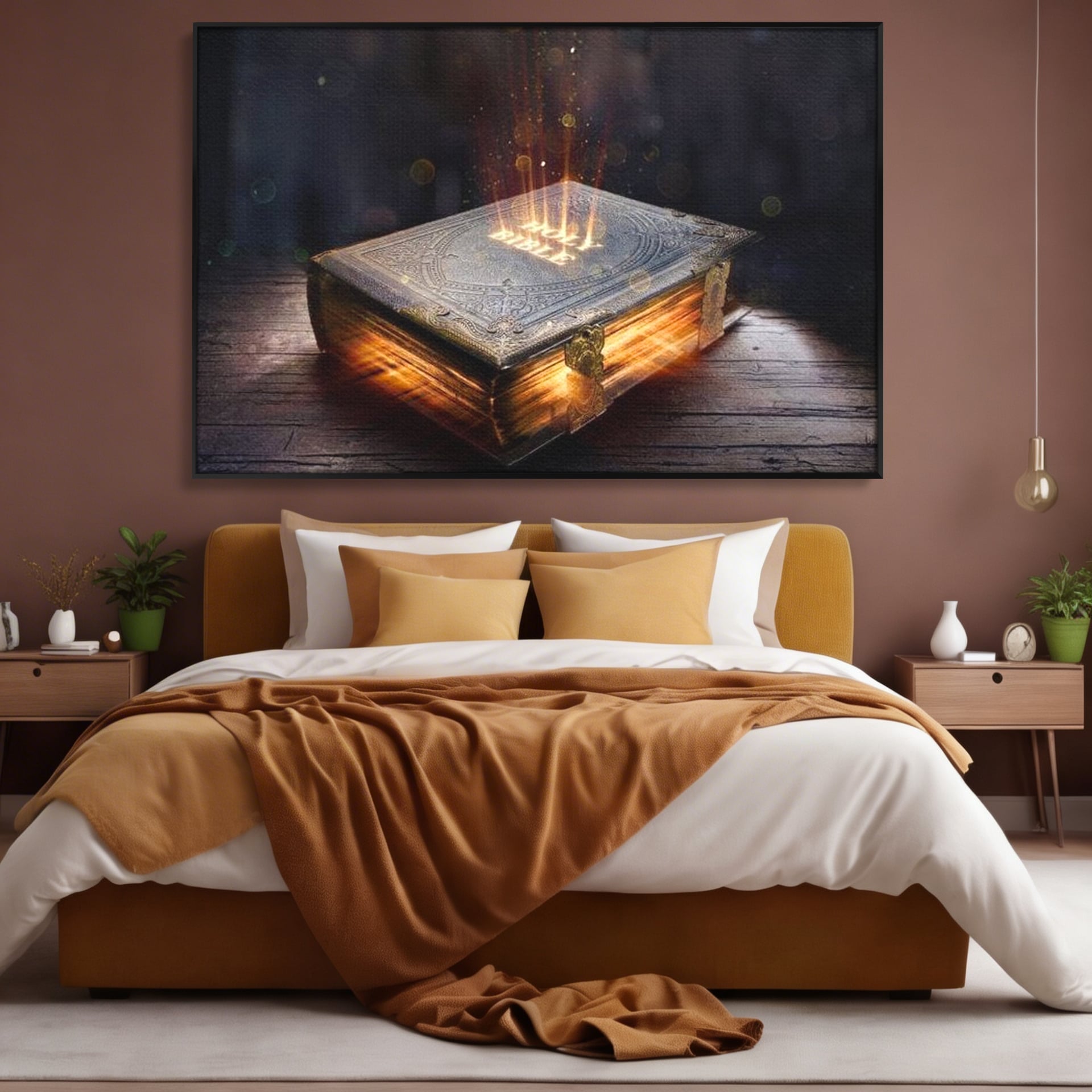 Tablou Canvas Premium LuxCanva® H1018 Cartea Sacra a Vietii , Cuvant, Sacru, Credinta, Intelepciune, Adevar, Comoara, Revelatie, Lumina, Living