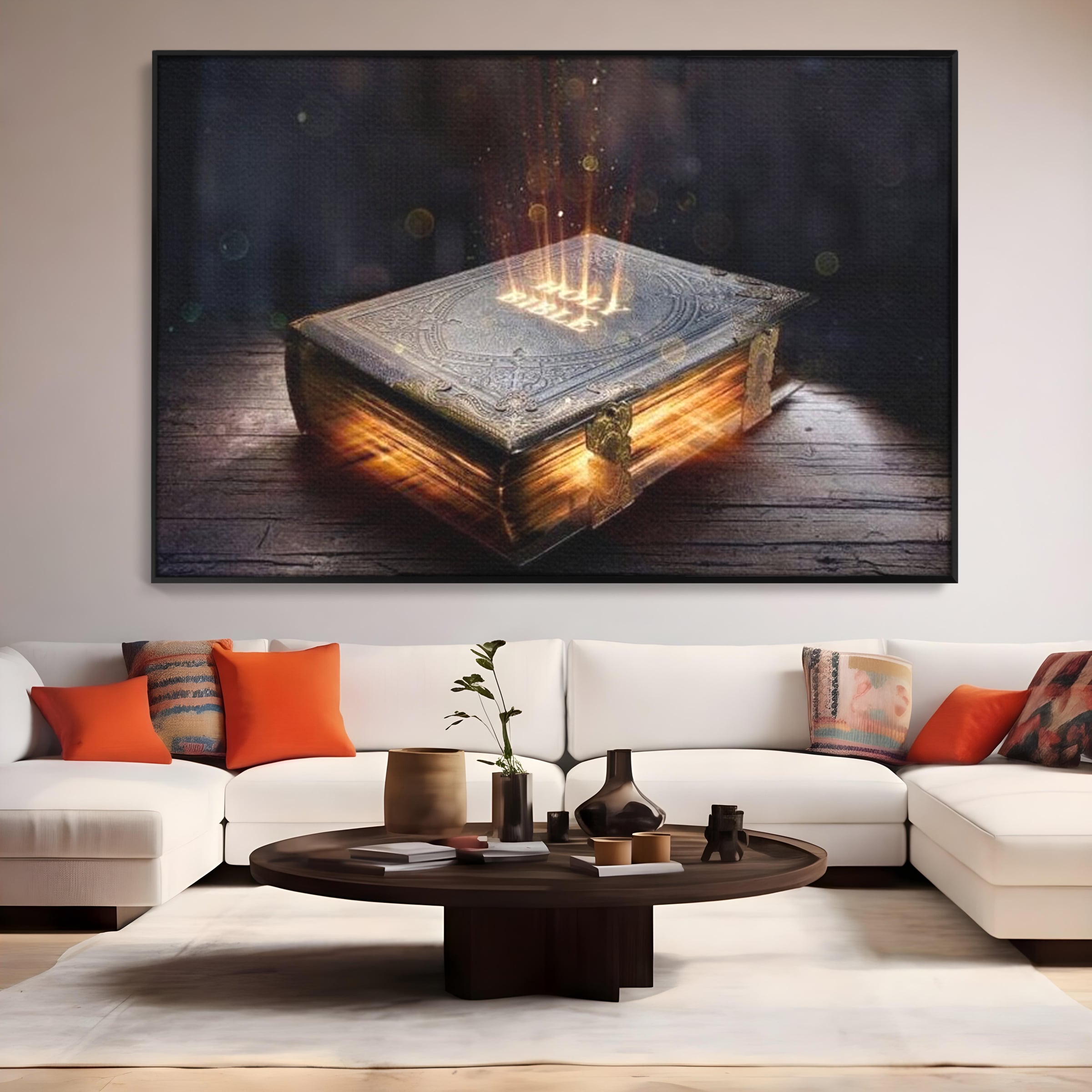 Tablou Canvas Premium LuxCanva® H1018 Cartea Sacra a Vietii , Cuvant, Sacru, Credinta, Intelepciune, Adevar, Comoara, Revelatie, Lumina, Living
