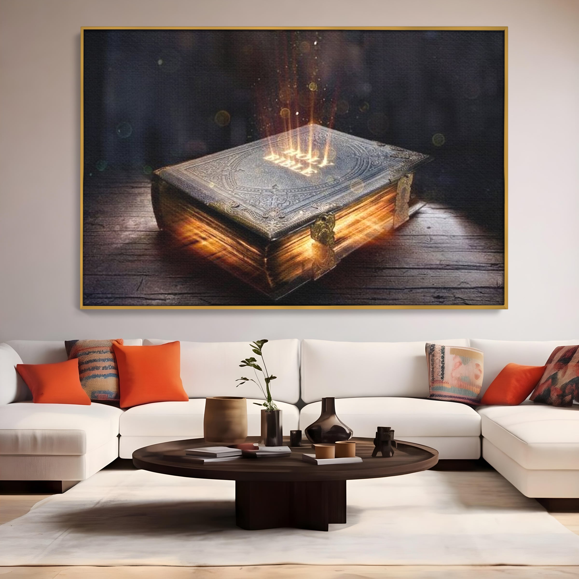 Tablou Canvas Premium LuxCanva® H1018 Cartea Sacra a Vietii , Cuvant, Sacru, Credinta, Intelepciune, Adevar, Comoara, Revelatie, Lumina, Living