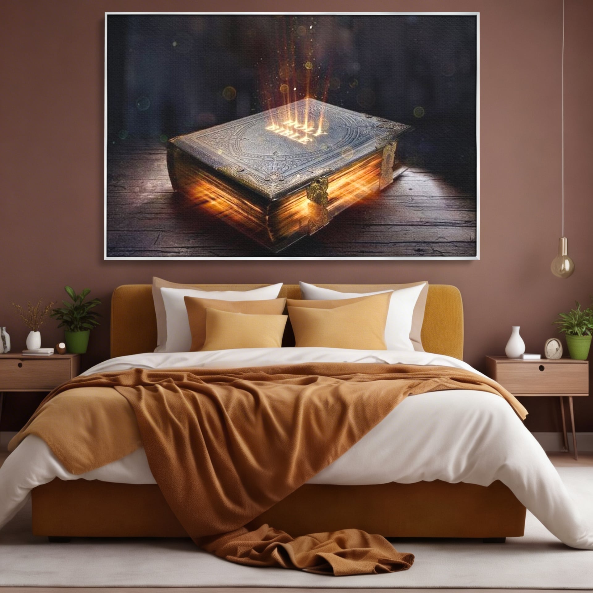 Tablou Canvas Premium LuxCanva® H1018 Cartea Sacra a Vietii , Cuvant, Sacru, Credinta, Intelepciune, Adevar, Comoara, Revelatie, Lumina, Living