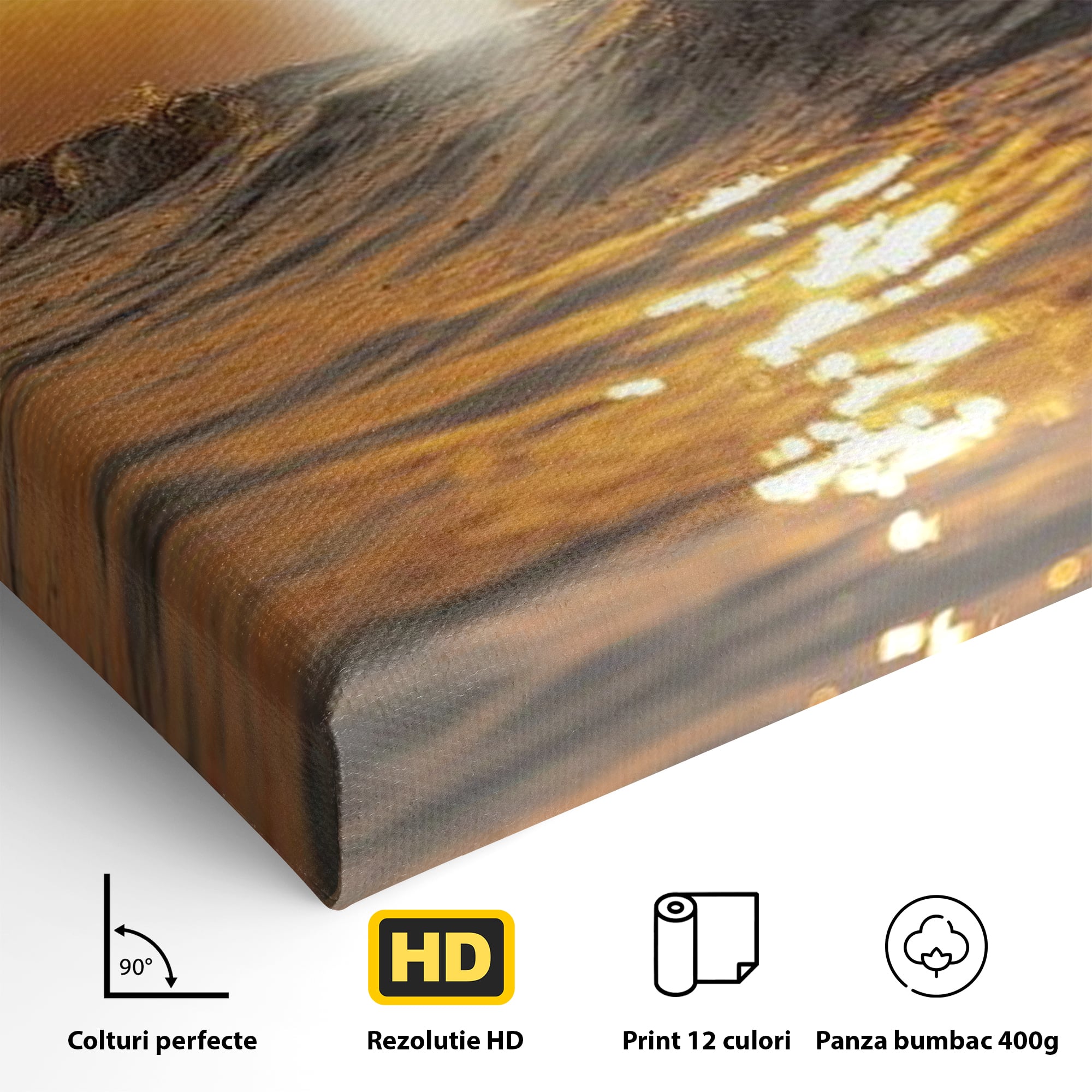 Tablou Canvas Premium LuxCanva® H1019 Lumina Sfanta pe Ape , Apus, Cruce, Spritual, Valuri, Pace, Suflet, Ocean, Credinta, Speranta, Living, Dormitor