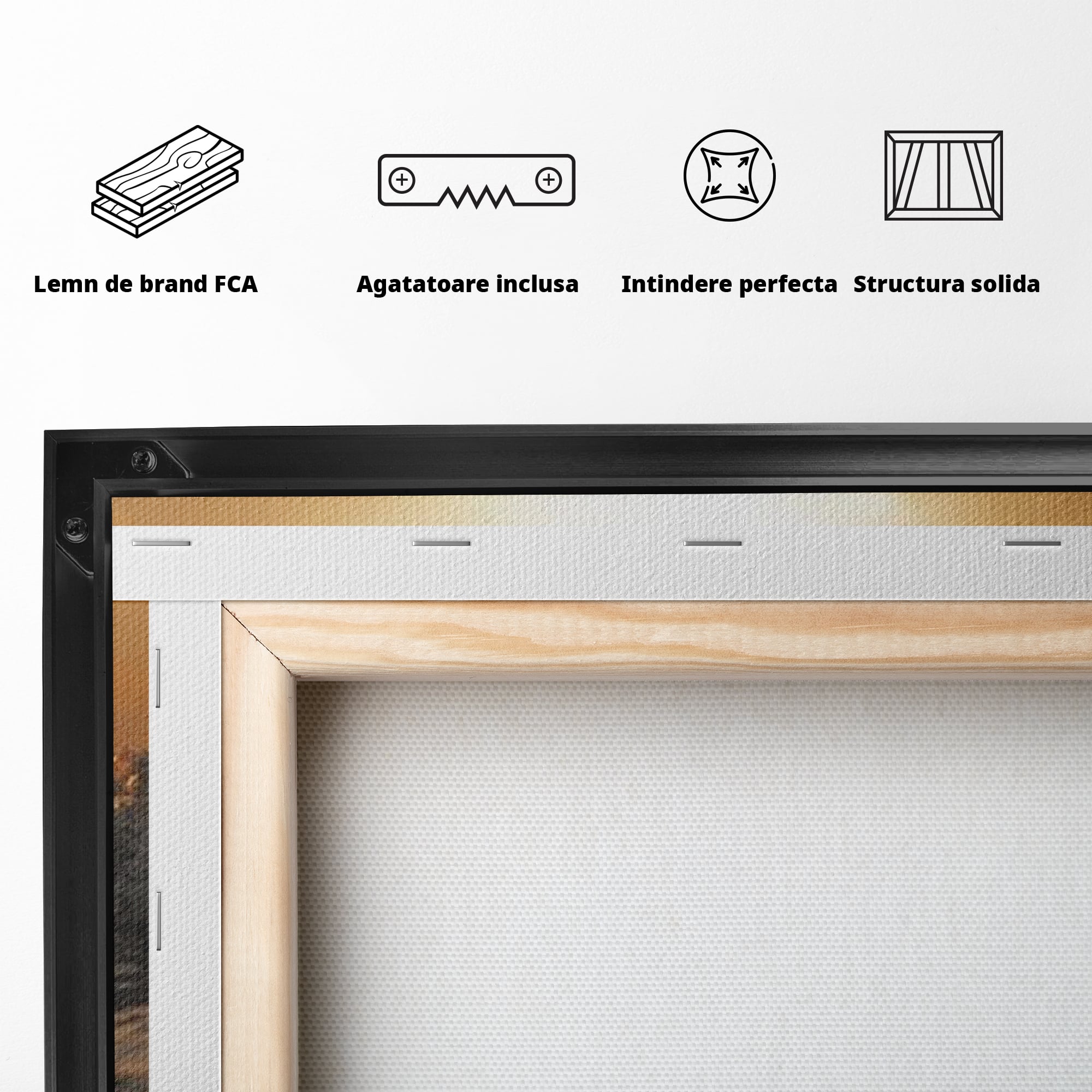Tablou Canvas Premium LuxCanva® H1019 Lumina Sfanta pe Ape , Apus, Cruce, Spritual, Valuri, Pace, Suflet, Ocean, Credinta, Speranta, Living, Dormitor
