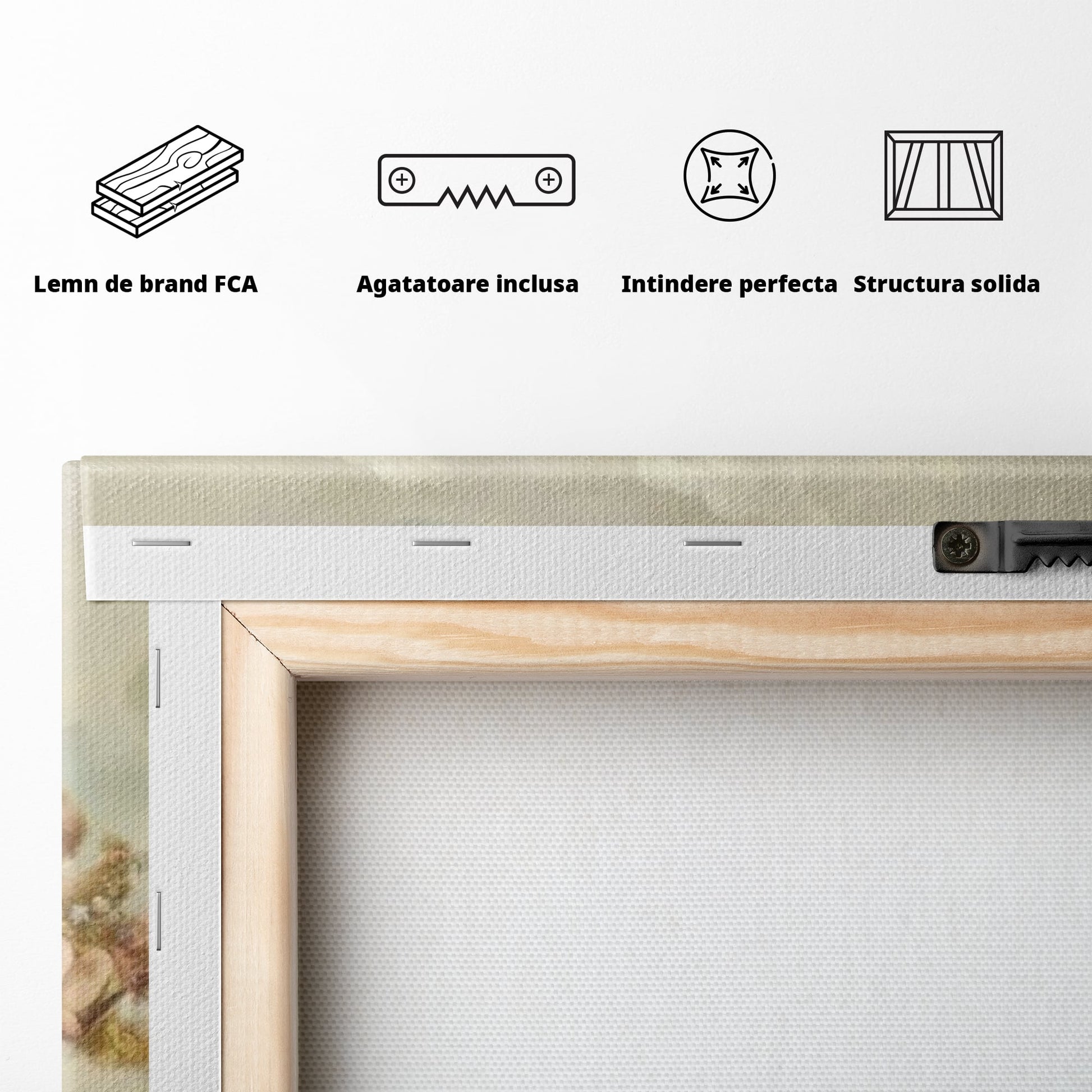Tablou Canvas Premium LuxCanva® H1020 Ingerasii Paradisului , Ingeri, Rai, Armonie, Puritate, Copii, Binecuvantare, Nori, Inocenta, Living, Dormitor