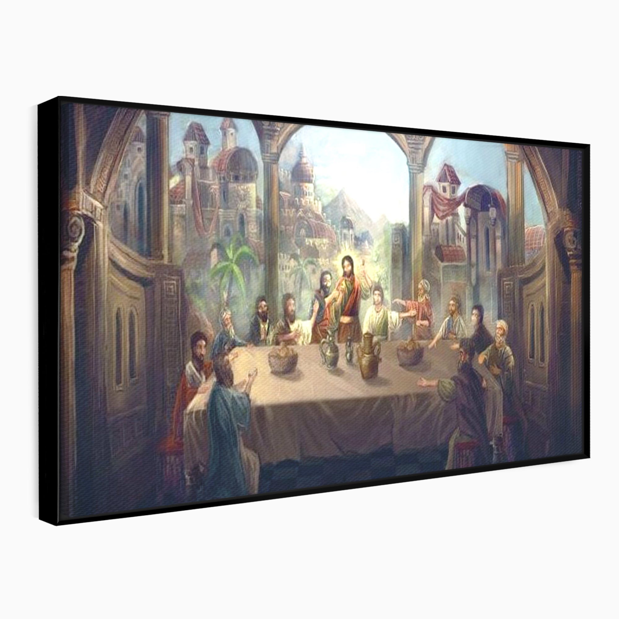 Tablou Canvas Premium LuxCanva® H1023 Cina lui Hristos , Legamant, Iisus, Taina, Iubire, Apostoli, Armonie, Har, Divin, Mantuitor, Living, Dormitor