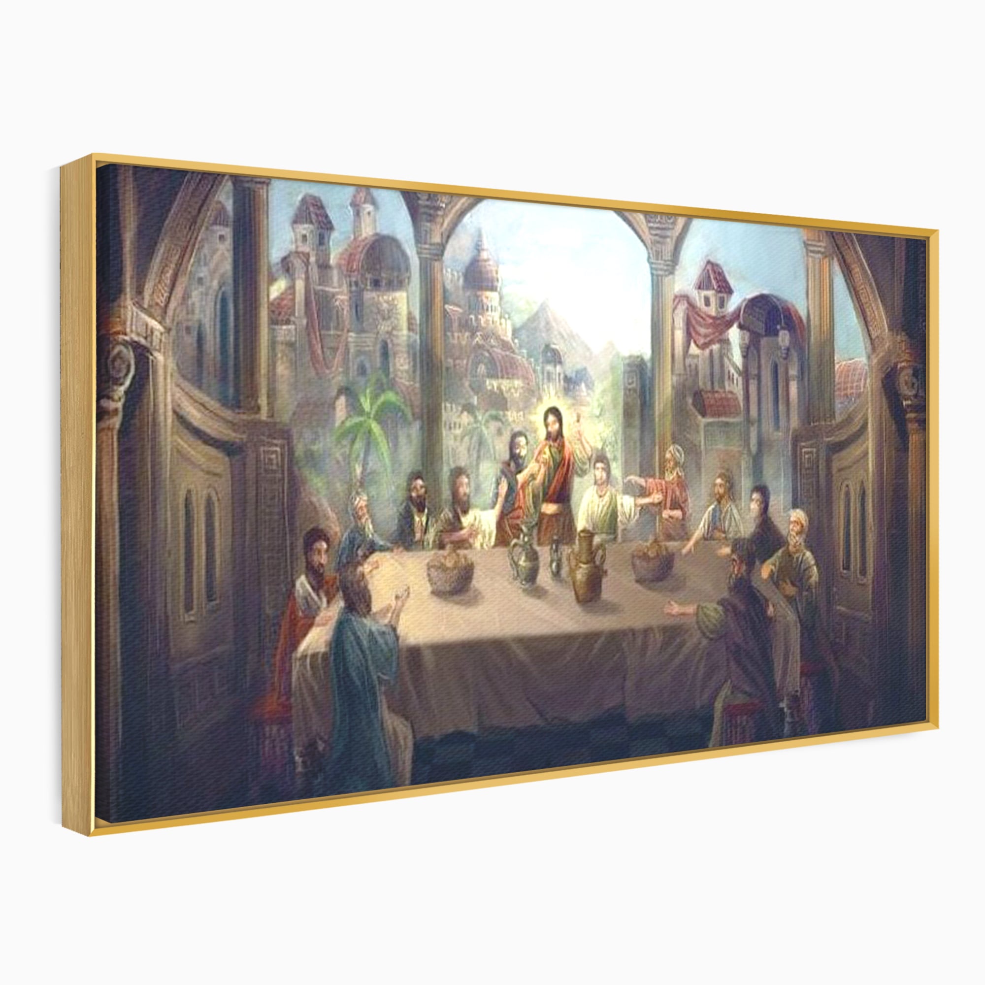 Tablou Canvas Premium LuxCanva® H1023 Cina lui Hristos , Legamant, Iisus, Taina, Iubire, Apostoli, Armonie, Har, Divin, Mantuitor, Living, Dormitor
