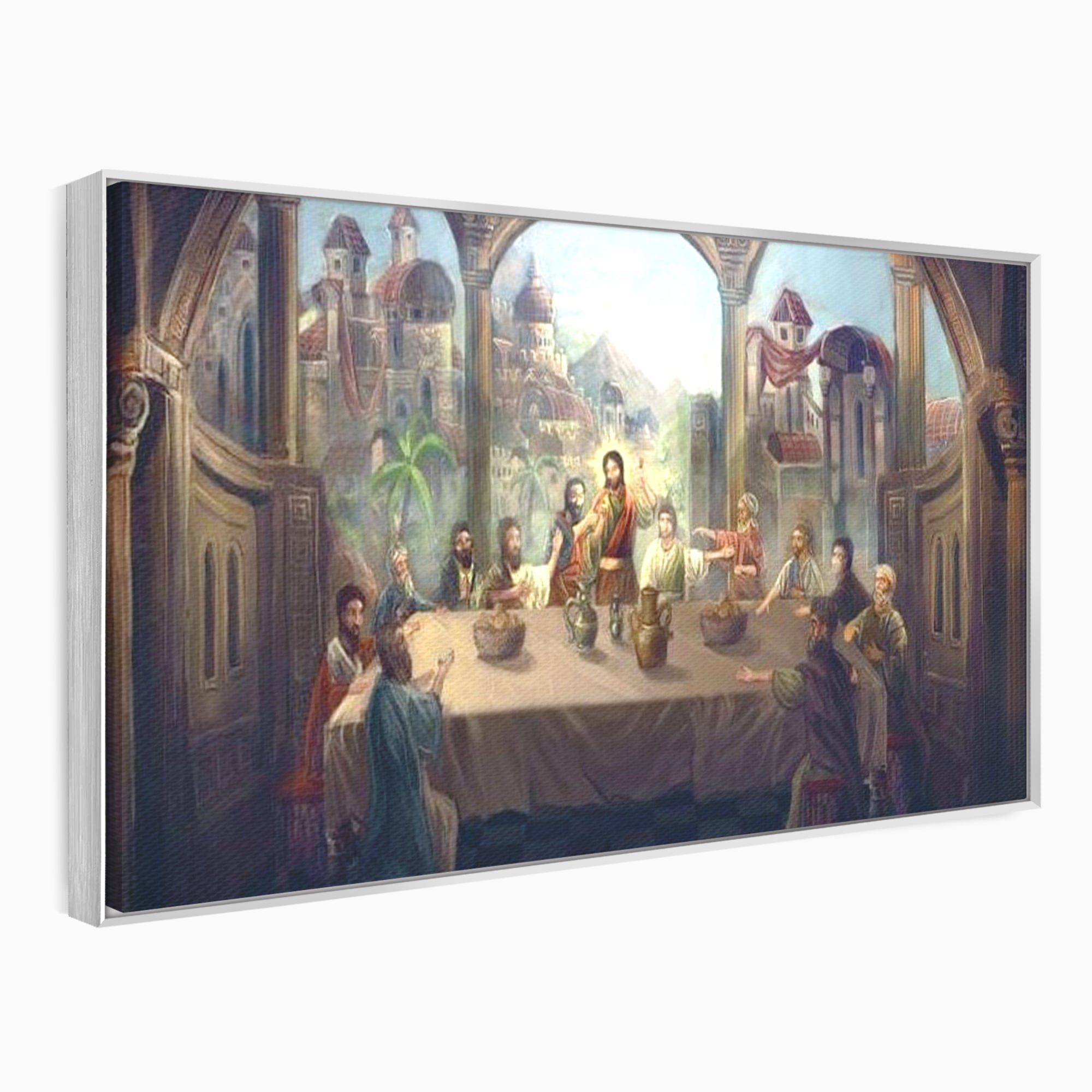 Tablou Canvas Premium LuxCanva® H1023 Cina lui Hristos , Legamant, Iisus, Taina, Iubire, Apostoli, Armonie, Har, Divin, Mantuitor, Living, Dormitor
