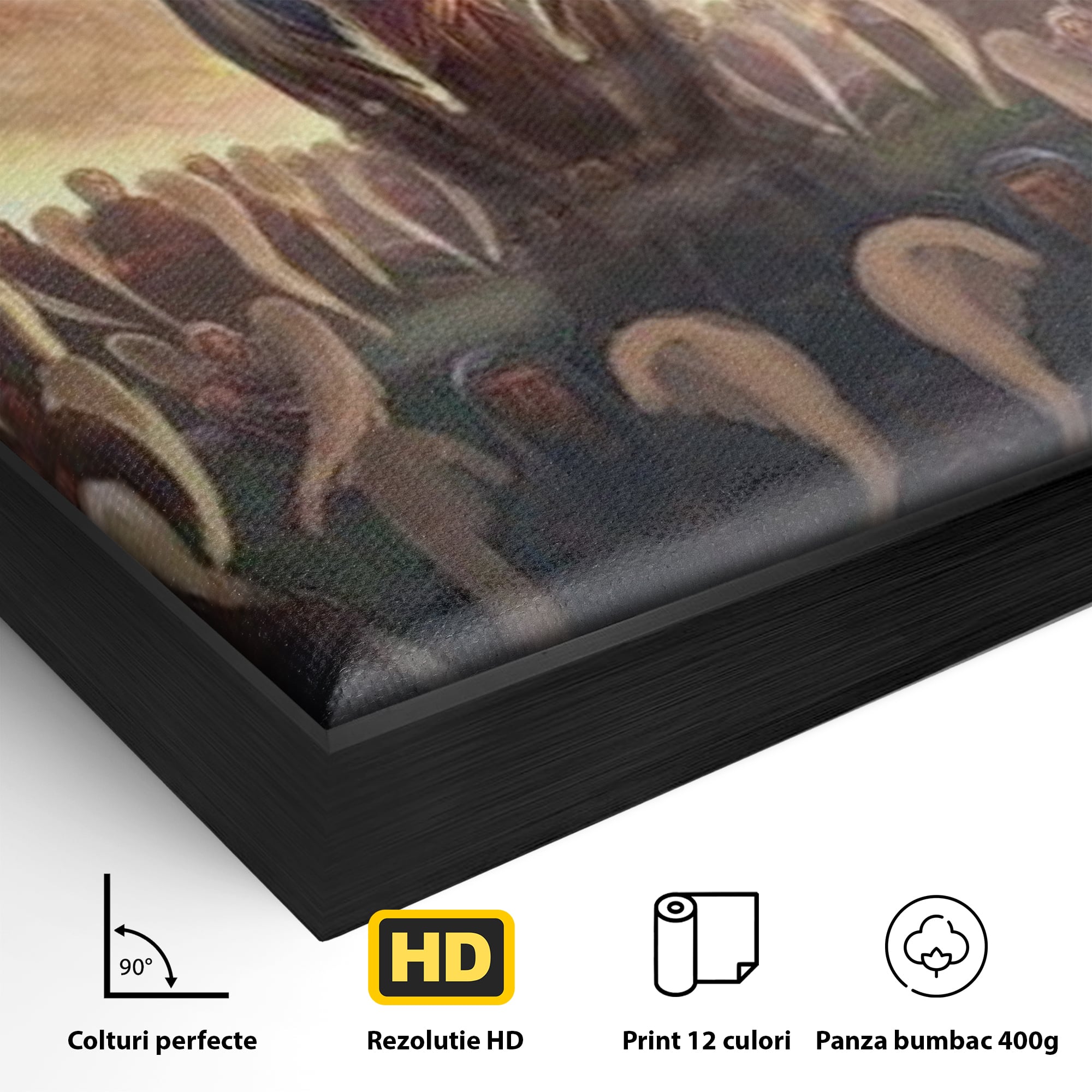 Leinwandbilder Leinwandbilder Premium LuxCanva® H1025 Himmlische Heerscharen, Engel, Himmel, Himmel, Licht, Licht, Flut, Göttlich, Kraft, Segen, Seligkeit, Wohnen, Schlafzimmer